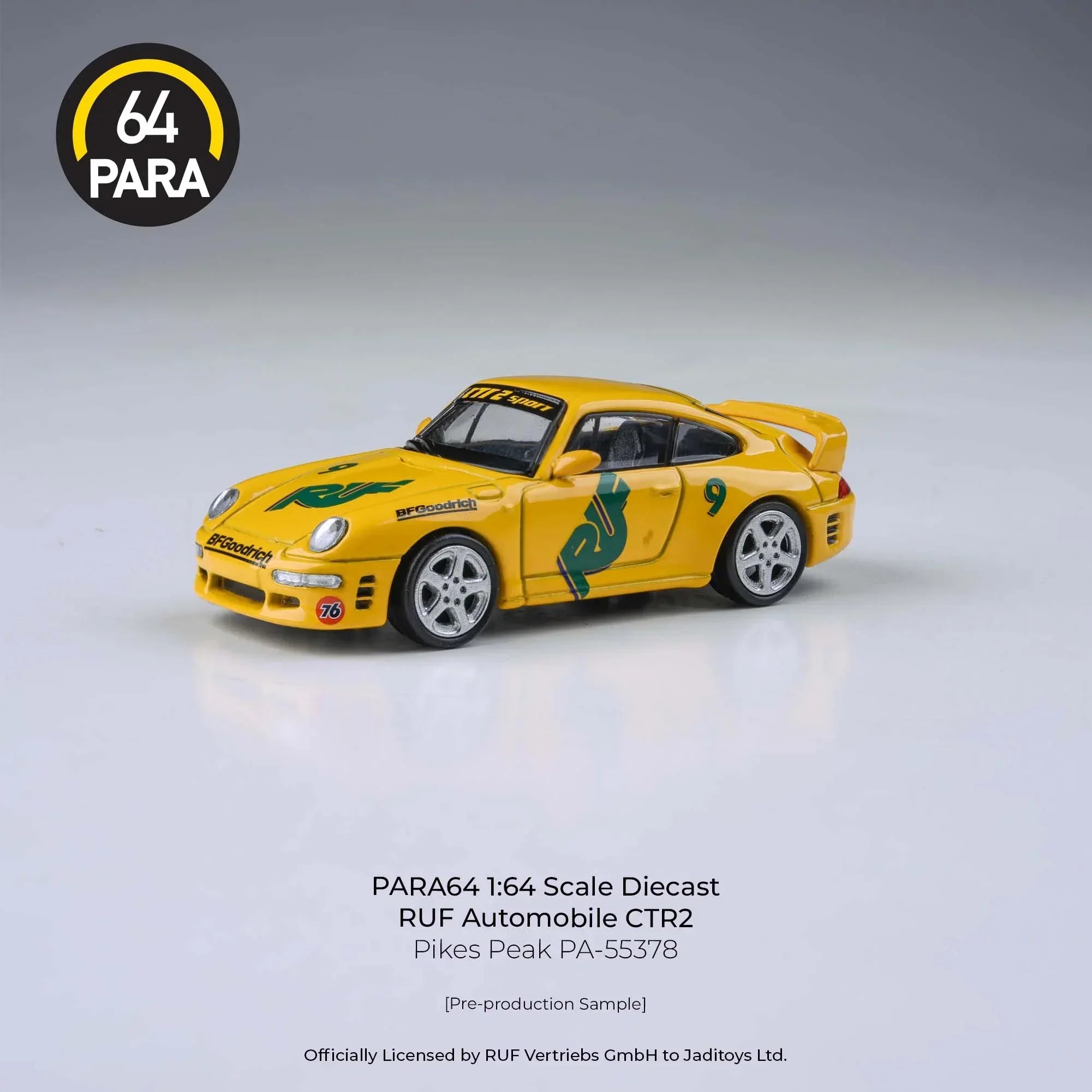 Premium scale diecast model car – *PRE-ORDER* RUF CTR2 Pikes Peak 1995, 1:64 Scale Collectible
