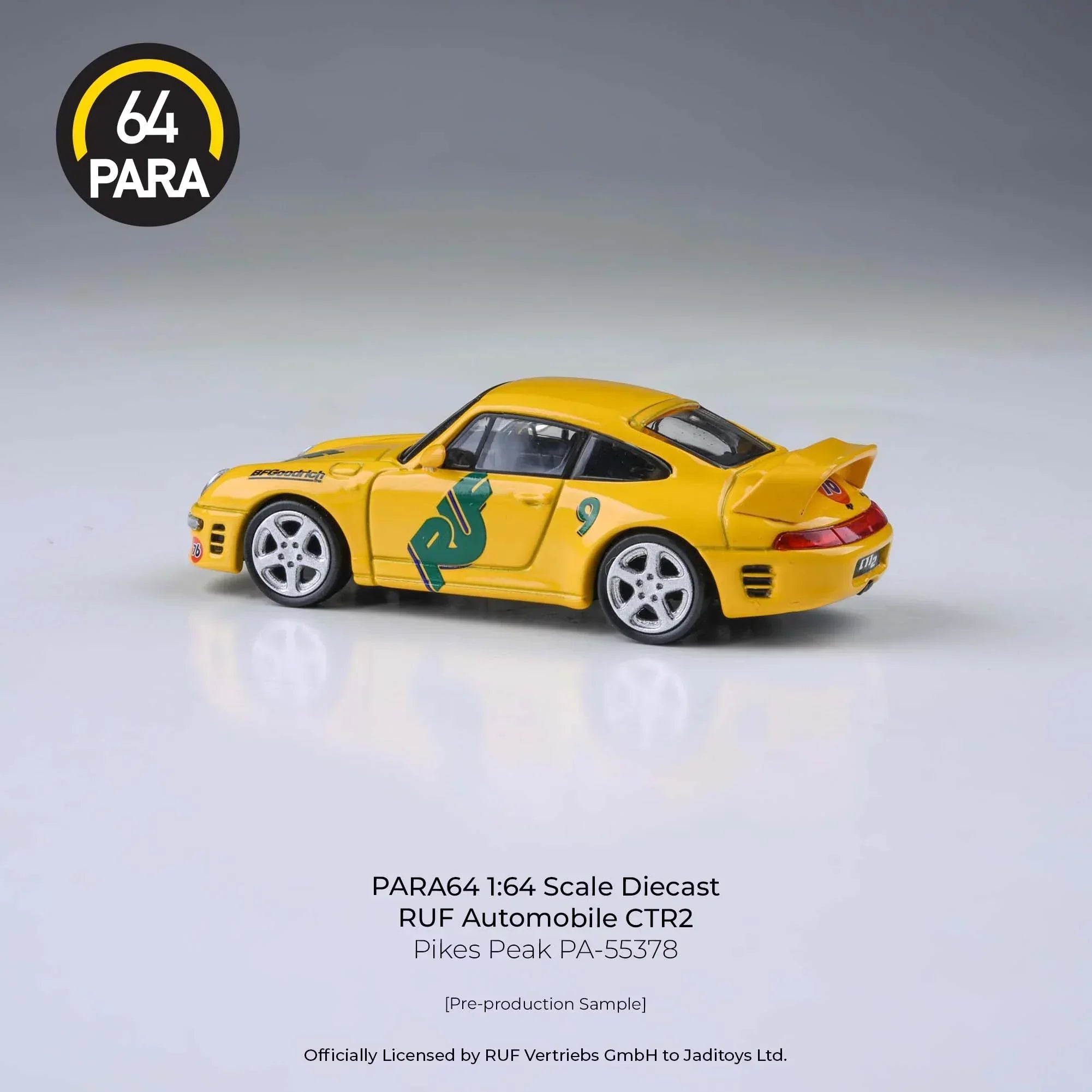 Premium scale diecast model car – *PRE-ORDER* RUF CTR2 Pikes Peak 1995, 1:64 Scale Collectible