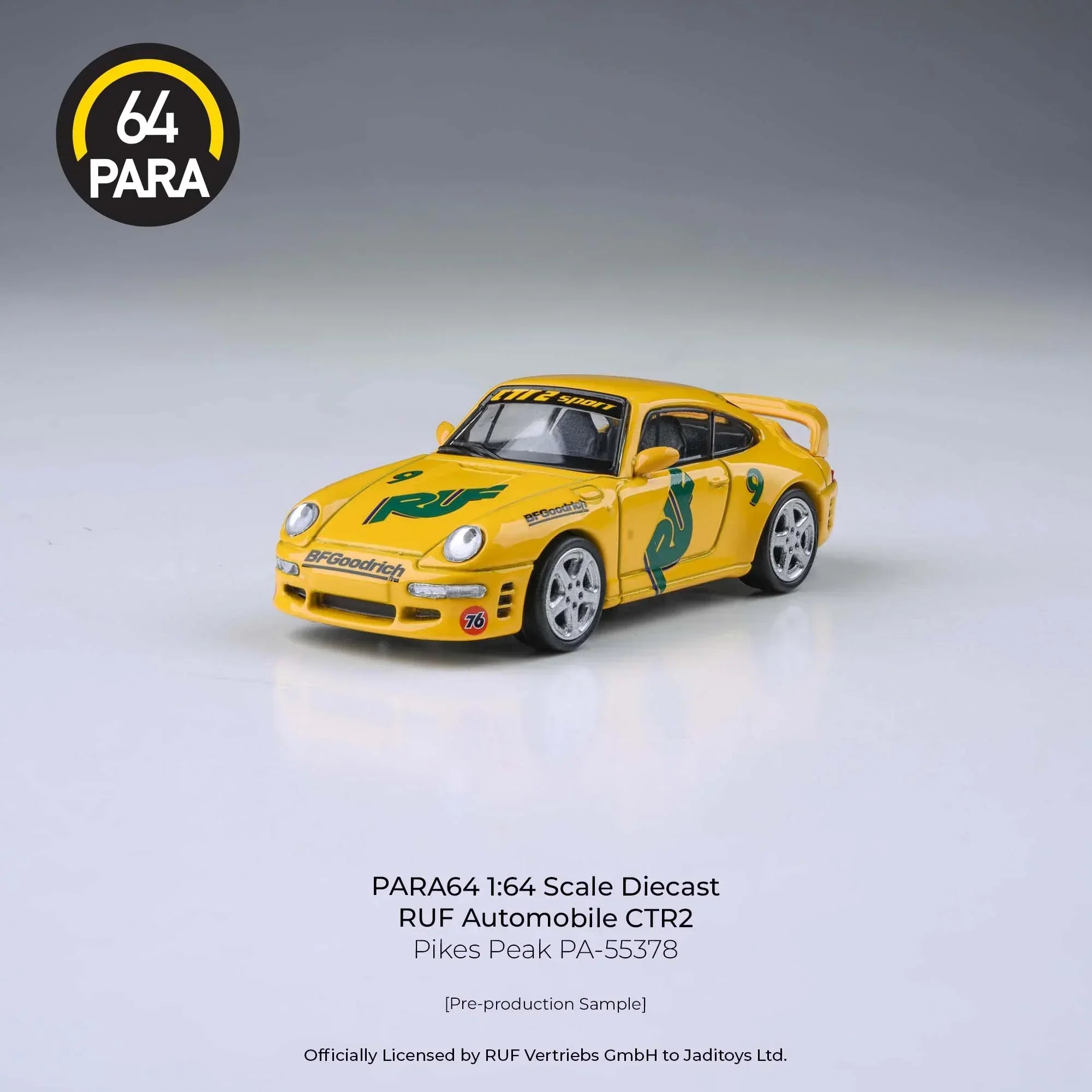 Premium scale diecast model car – *PRE-ORDER* RUF CTR2 Pikes Peak 1995, 1:64 Scale Collectible