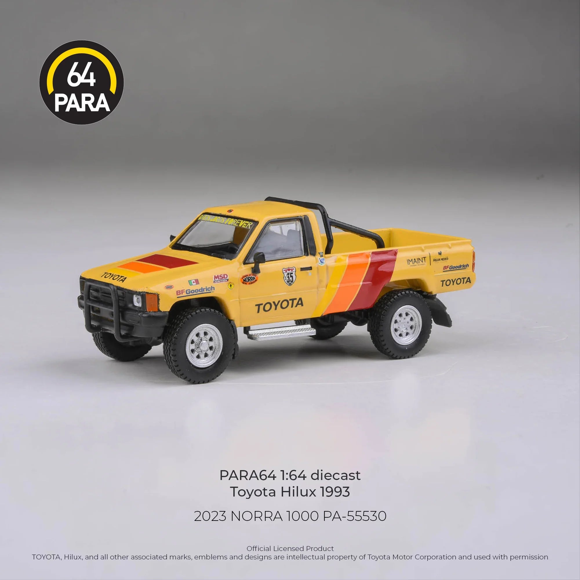 *PRE-ORDER* Toyota Hilux 2023 NORRA 1000, 1:64 Scale
