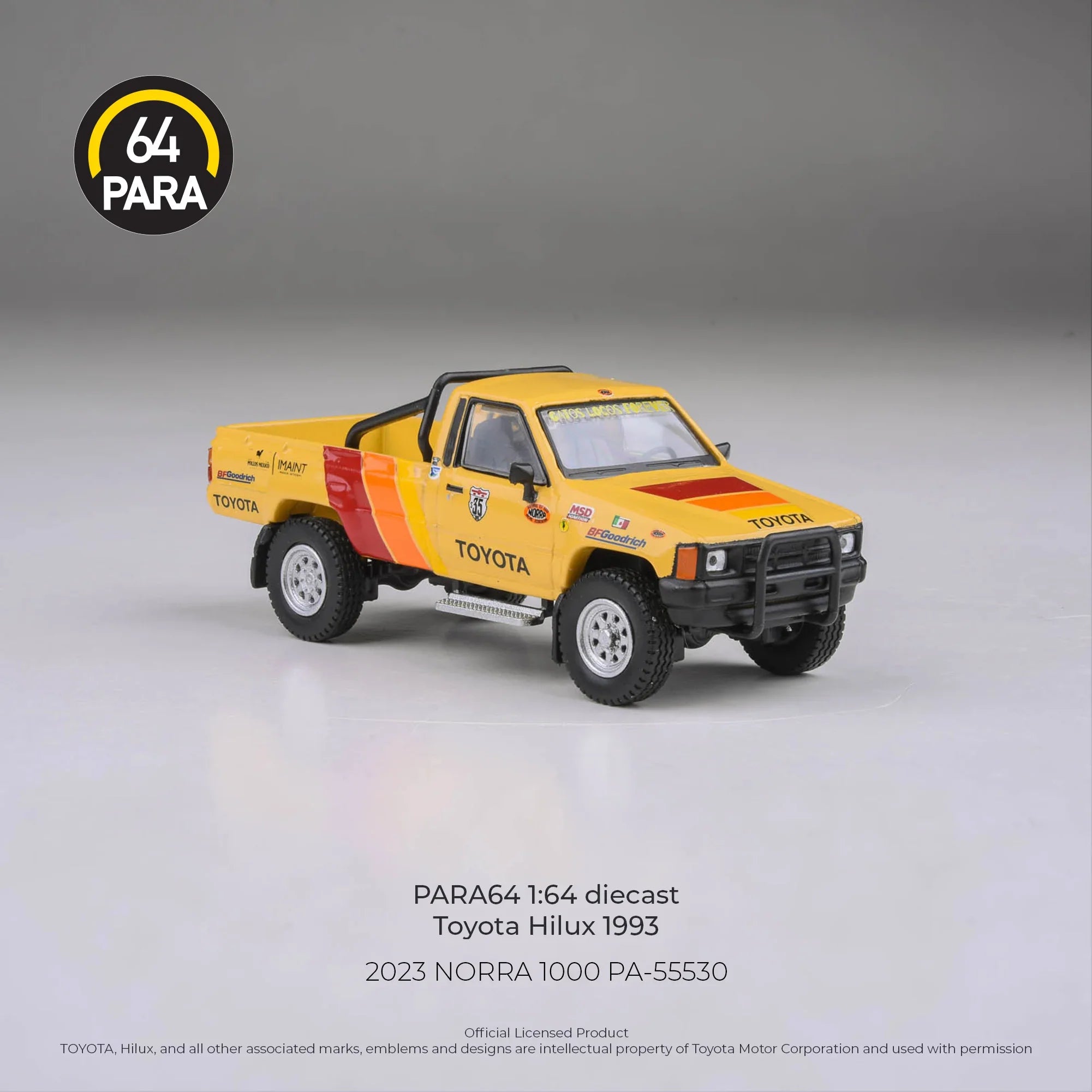 *PRE-ORDER* Toyota Hilux 2023 NORRA 1000, 1:64 Scale
