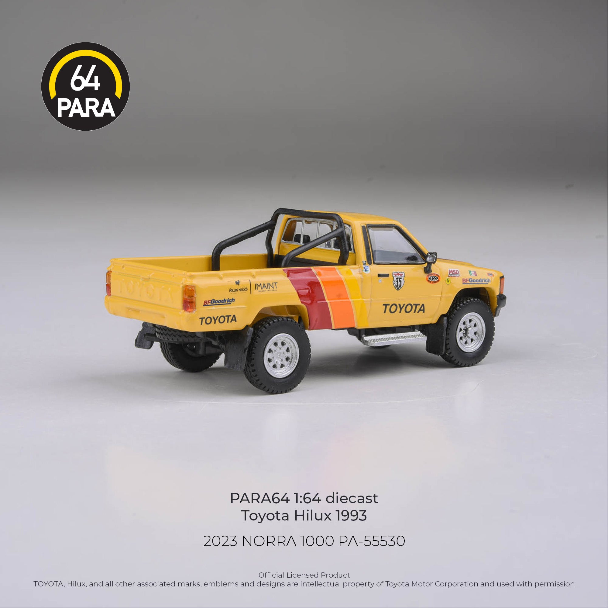 *PRE-ORDER* Toyota Hilux 2023 NORRA 1000, 1:64 Scale