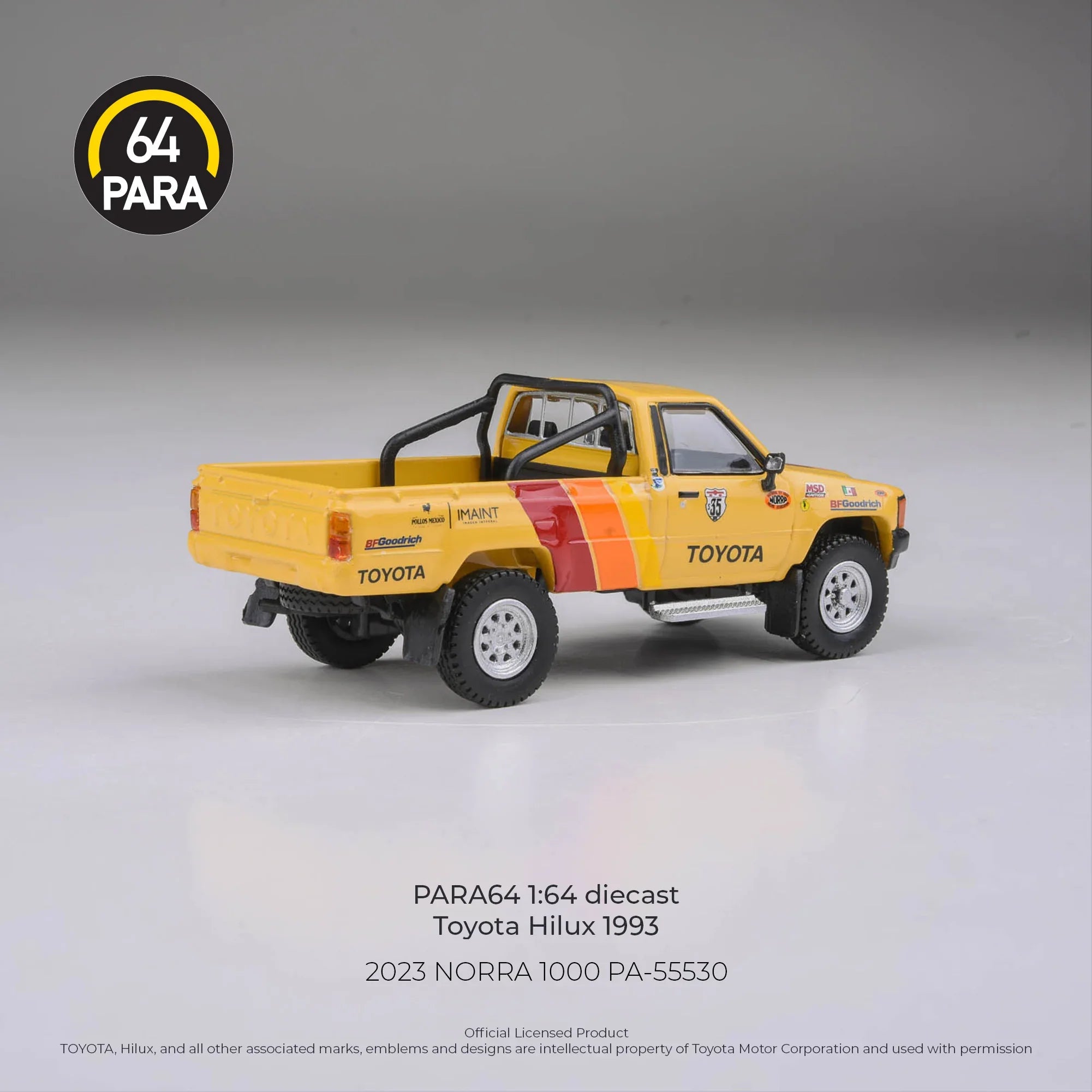 *PRE-ORDER* Toyota Hilux 2023 NORRA 1000, 1:64 Scale