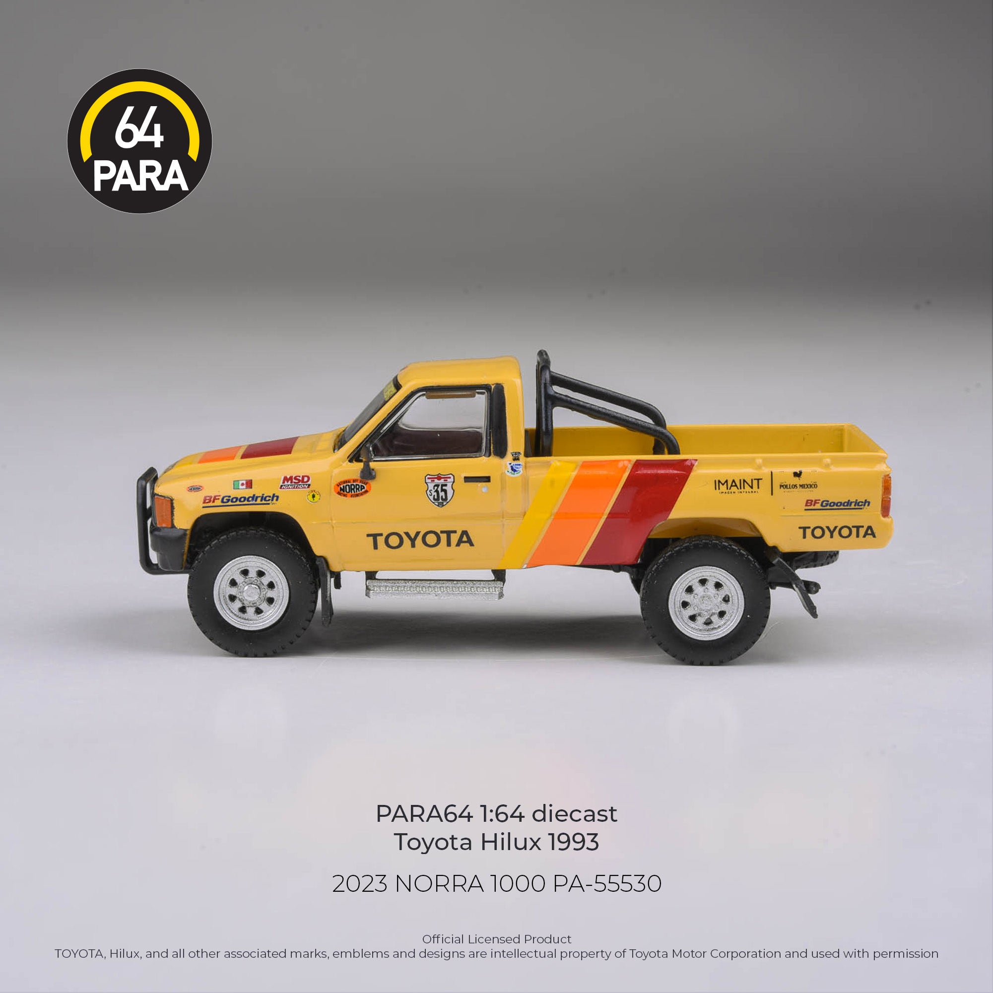 *PRE-ORDER* Toyota Hilux 2023 NORRA 1000, 1:64 Scale