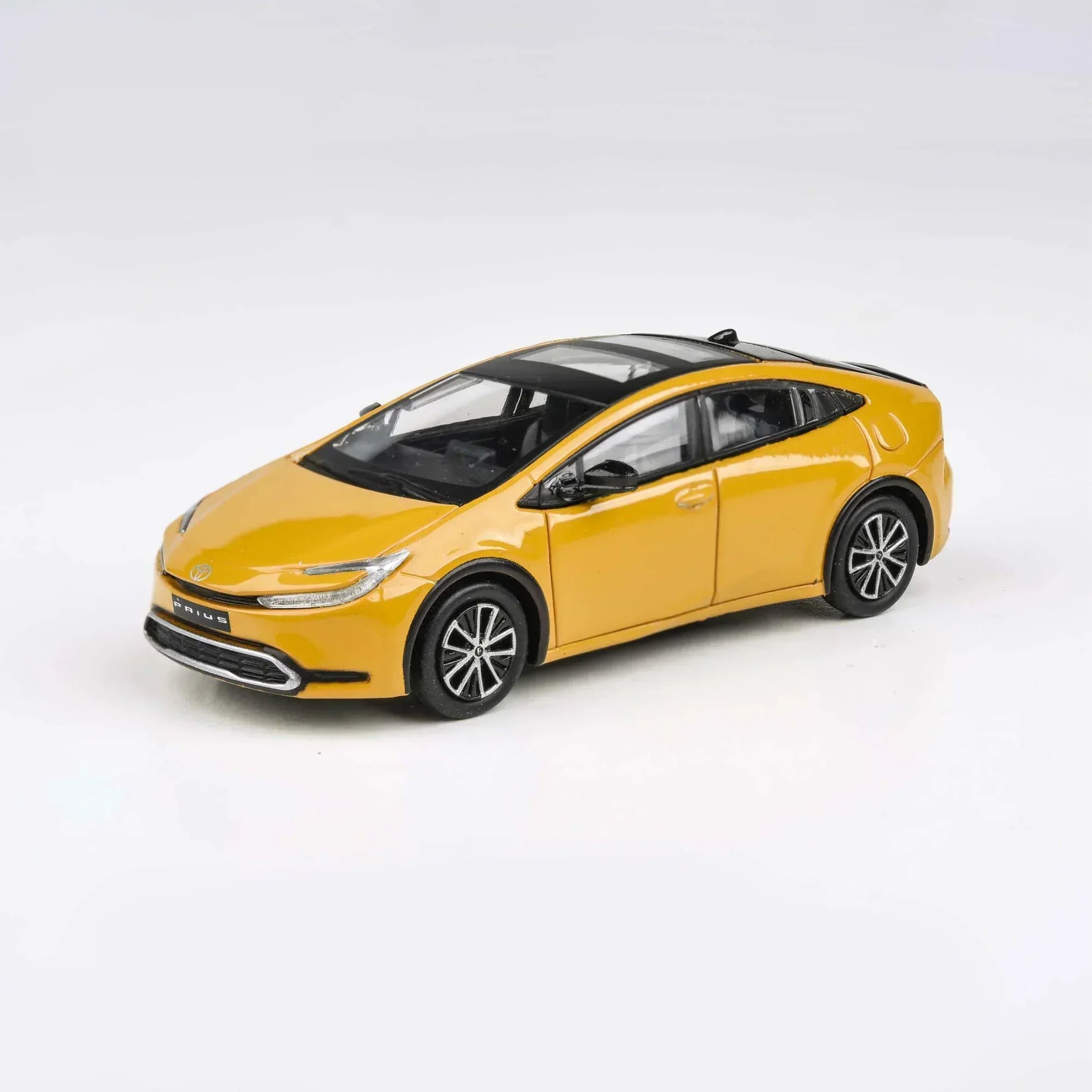 Premium scale diecast model car – Toyota Prius Maximum LHD 2023, 1:64 Scale (Yellow) Collectible