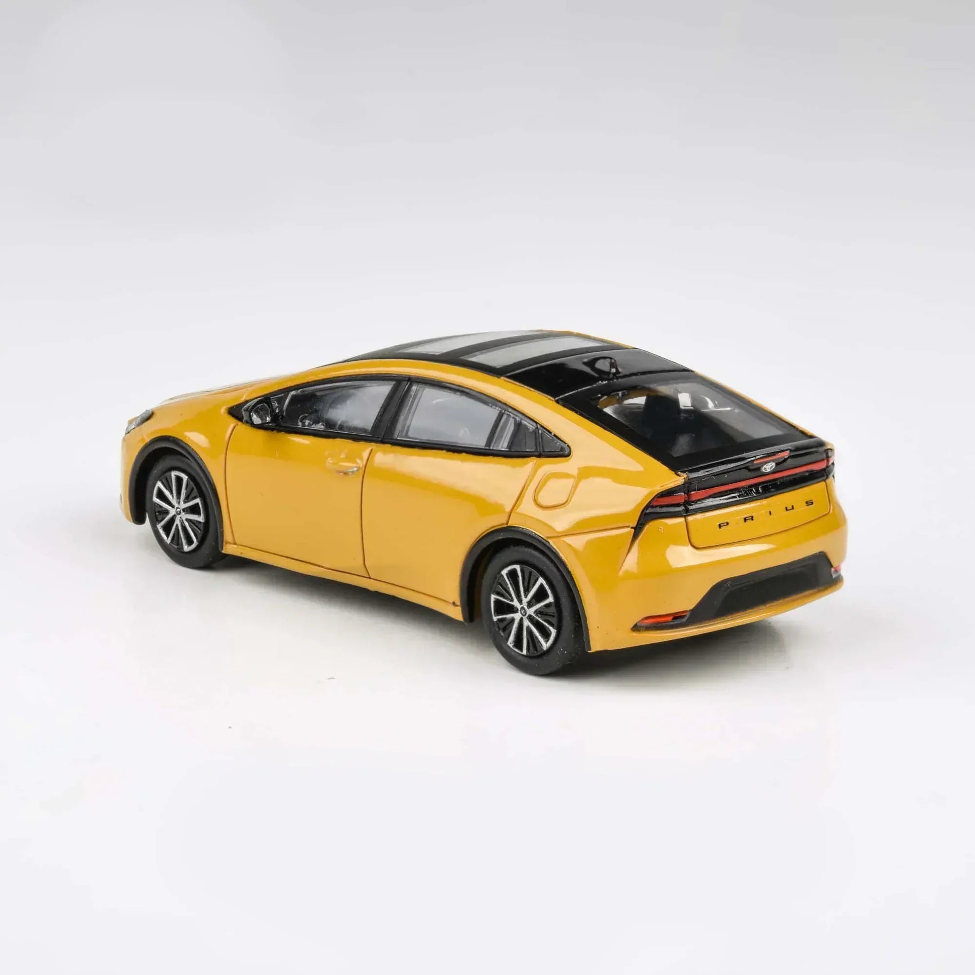 Premium scale diecast model car – Toyota Prius Maximum LHD 2023, 1:64 Scale (Yellow) Collectible