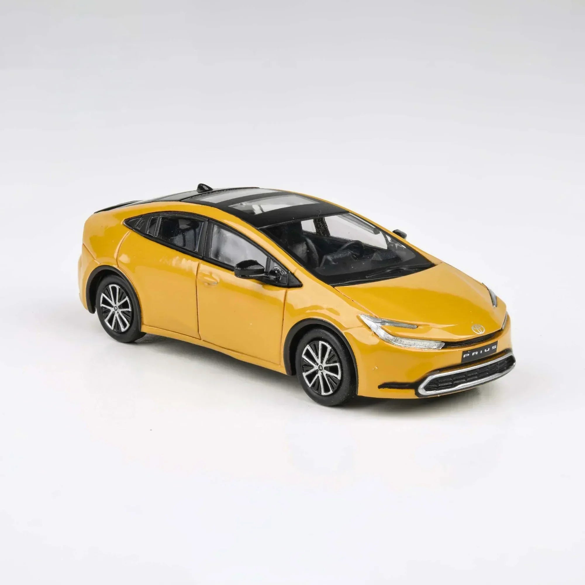 Premium scale diecast model car – Toyota Prius Maximum LHD 2023, 1:64 Scale (Yellow) Collectible
