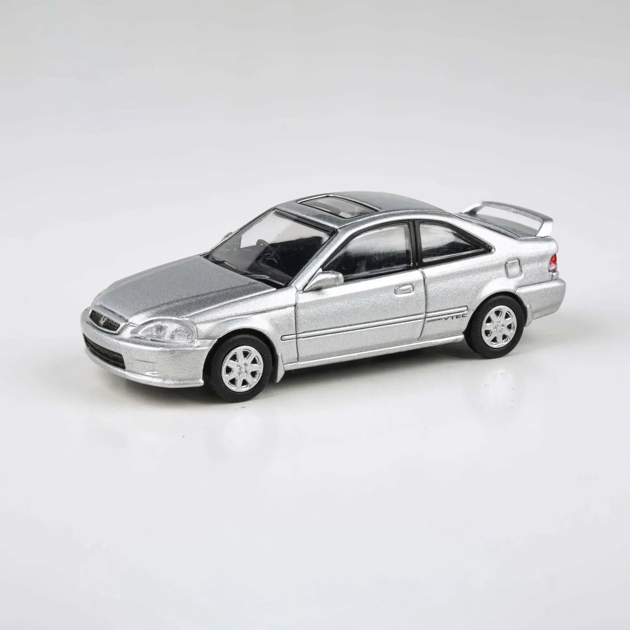 Premium scale diecast model car – Honda Civic Si EM1 Vogue RHD '99, 1:64 Scale (Silver) Collectible