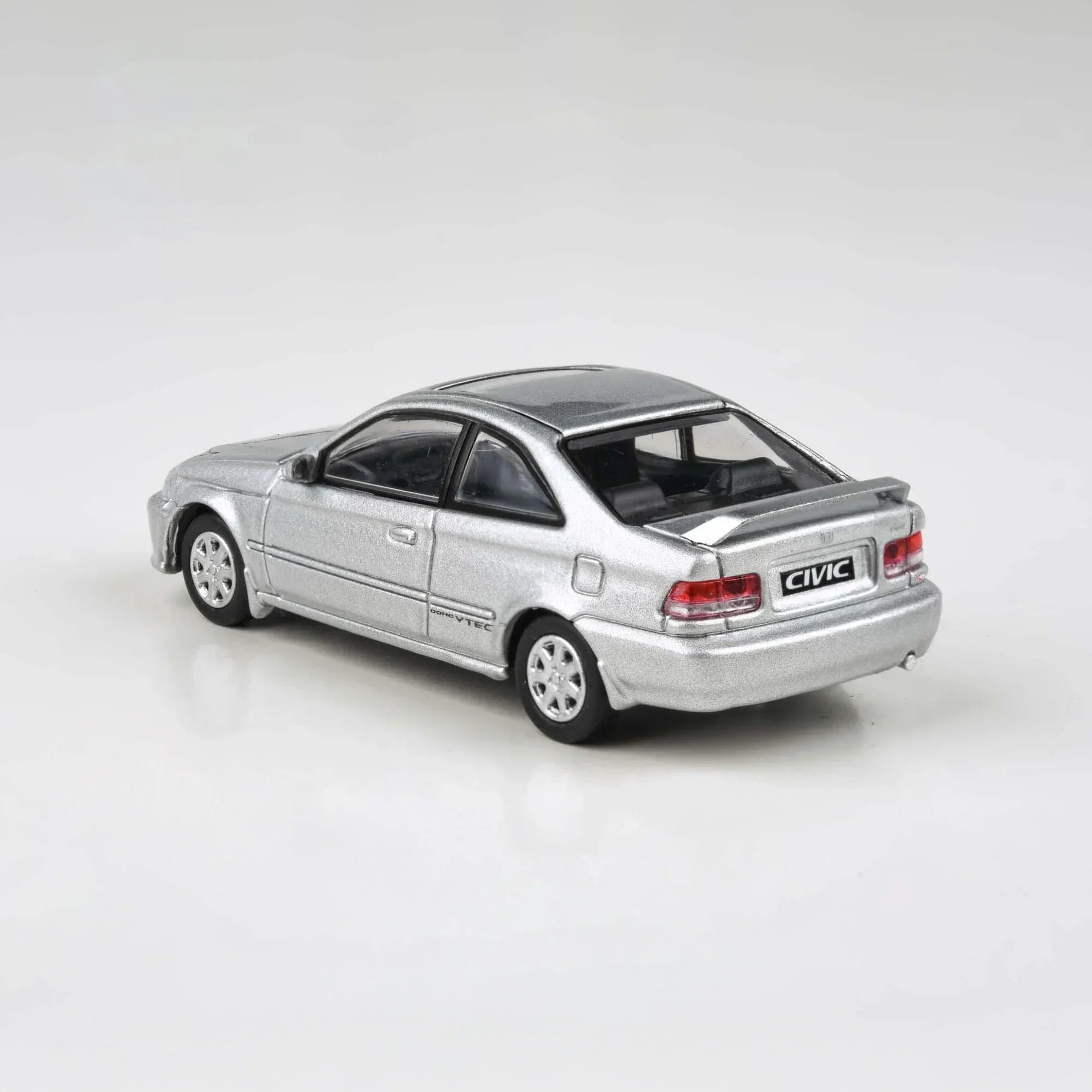 Premium scale diecast model car – Honda Civic Si EM1 Vogue RHD '99, 1:64 Scale (Silver) Collectible