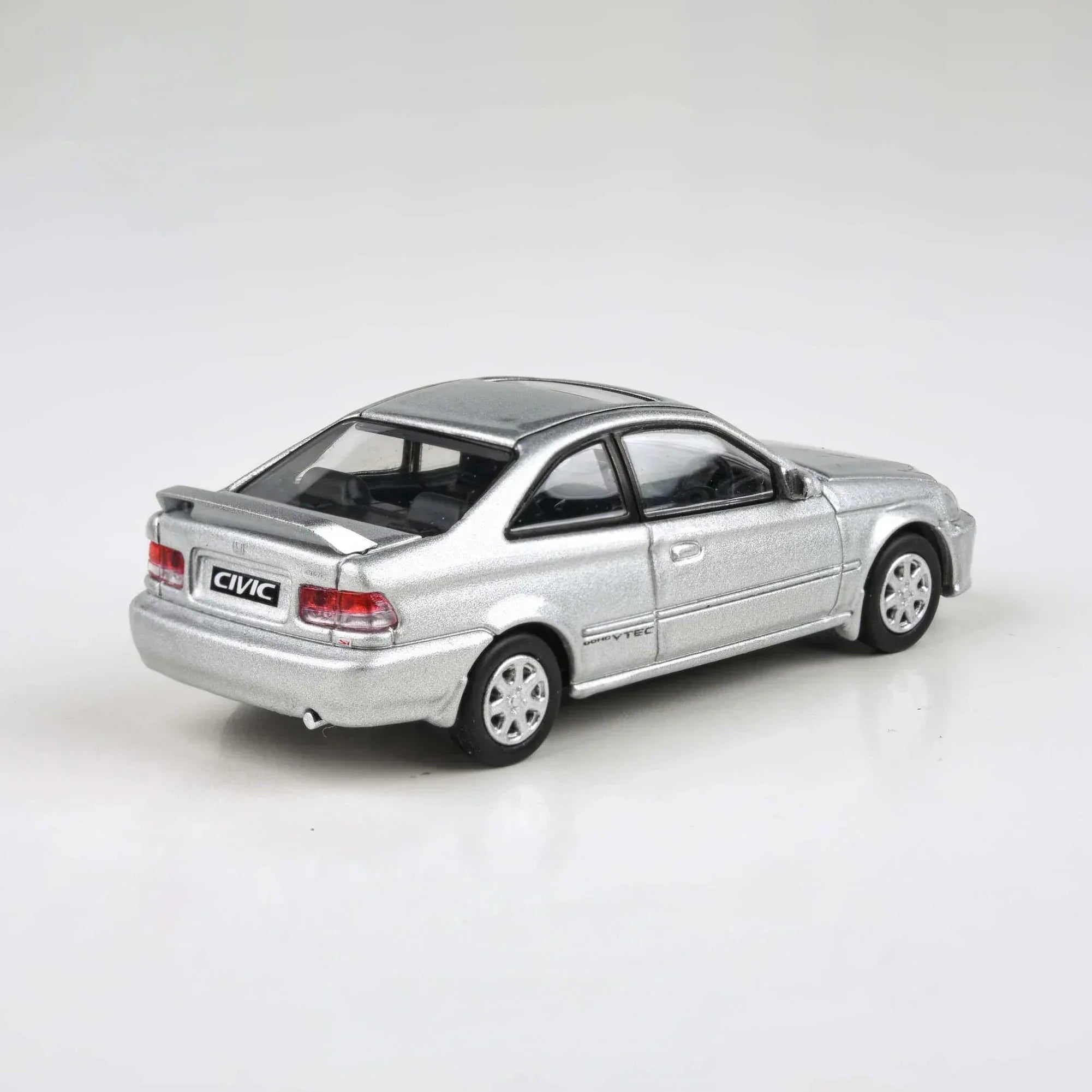 Premium scale diecast model car – Honda Civic Si EM1 Vogue RHD '99, 1:64 Scale (Silver) Collectible