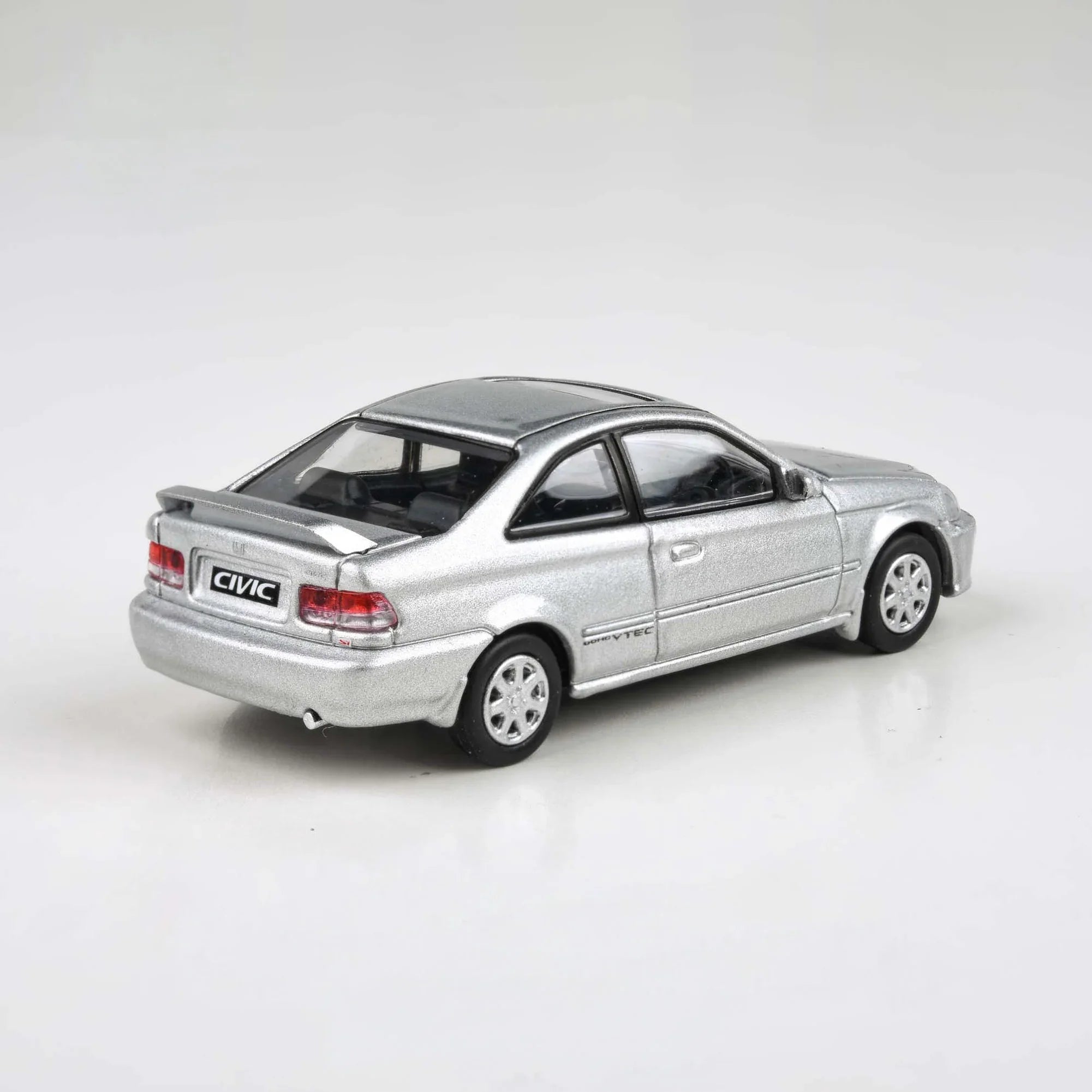 Premium scale diecast model car – Honda Civic Si EM1 Vogue RHD '99, 1:64 Scale (Silver) Collectible