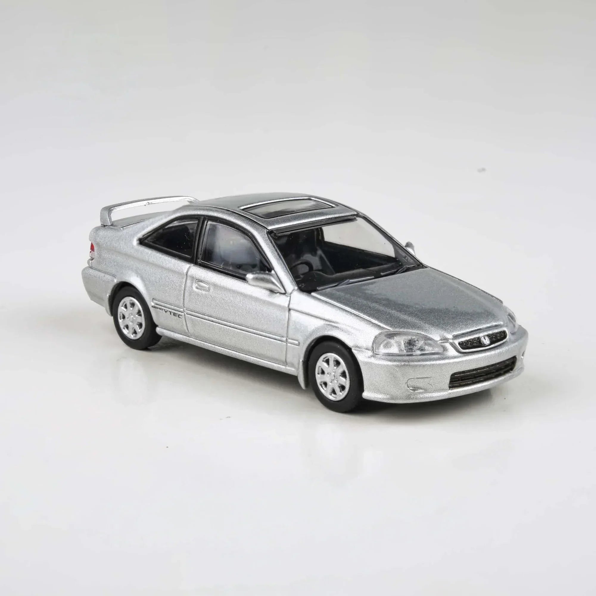 Premium scale diecast model car – Honda Civic Si EM1 Vogue RHD '99, 1:64 Scale (Silver) Collectible
