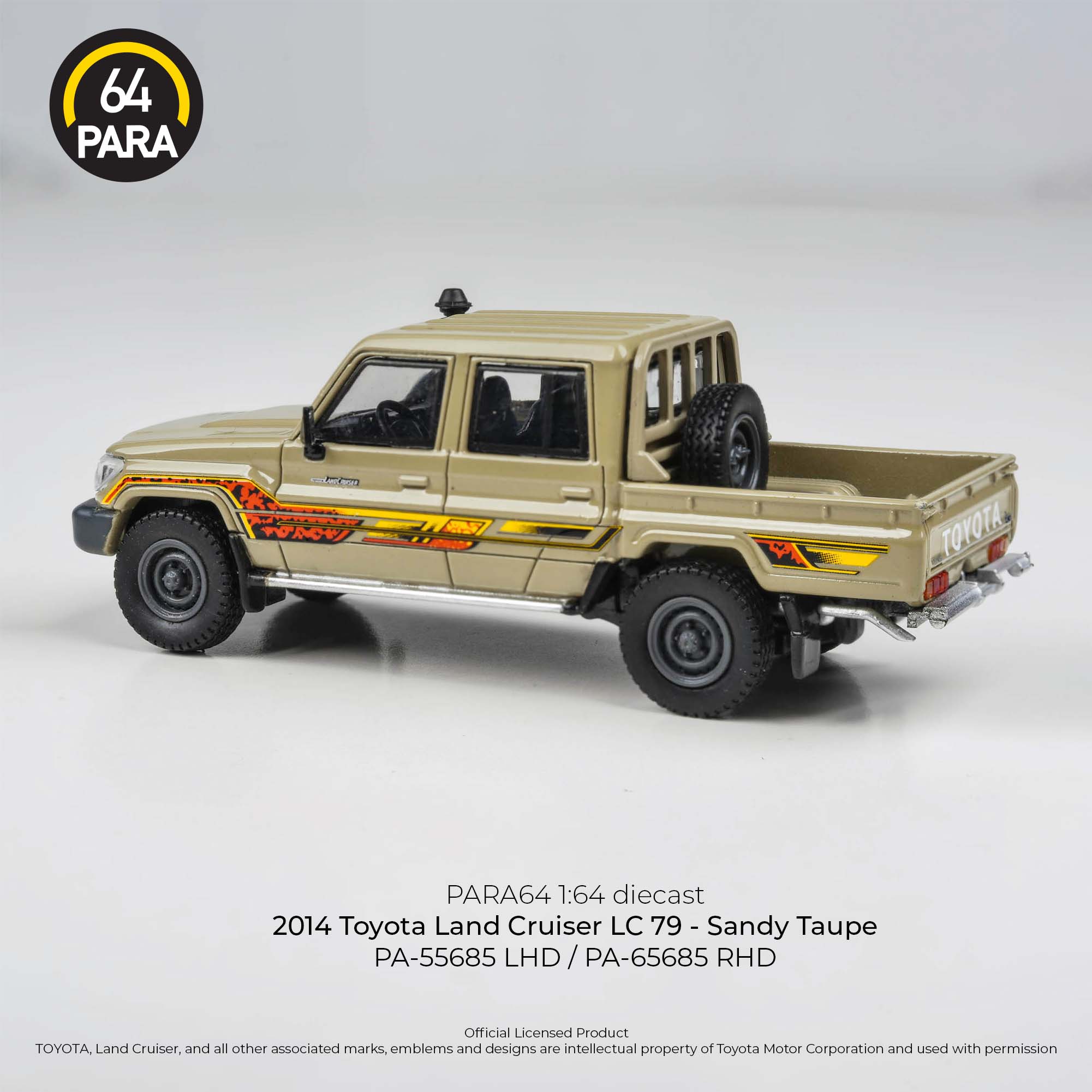 Toyota Land Cruiser 79 LHD 2014, 1:64 Scale