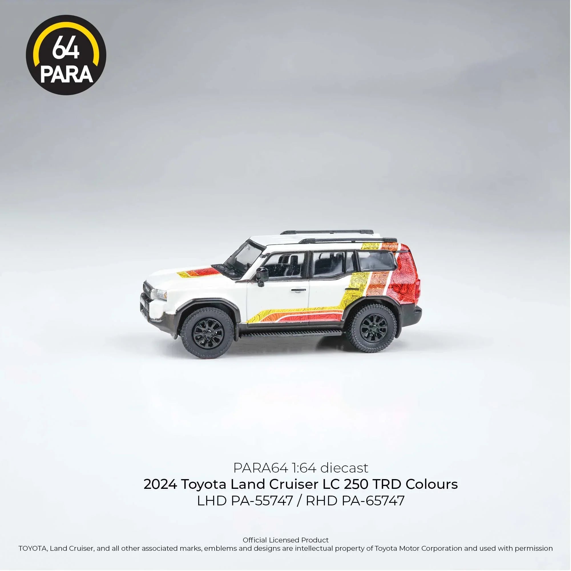 Premium scale diecast model car – Toyota Land Cruiser LC 250 2024, 1:64 Scale (White) Collectible