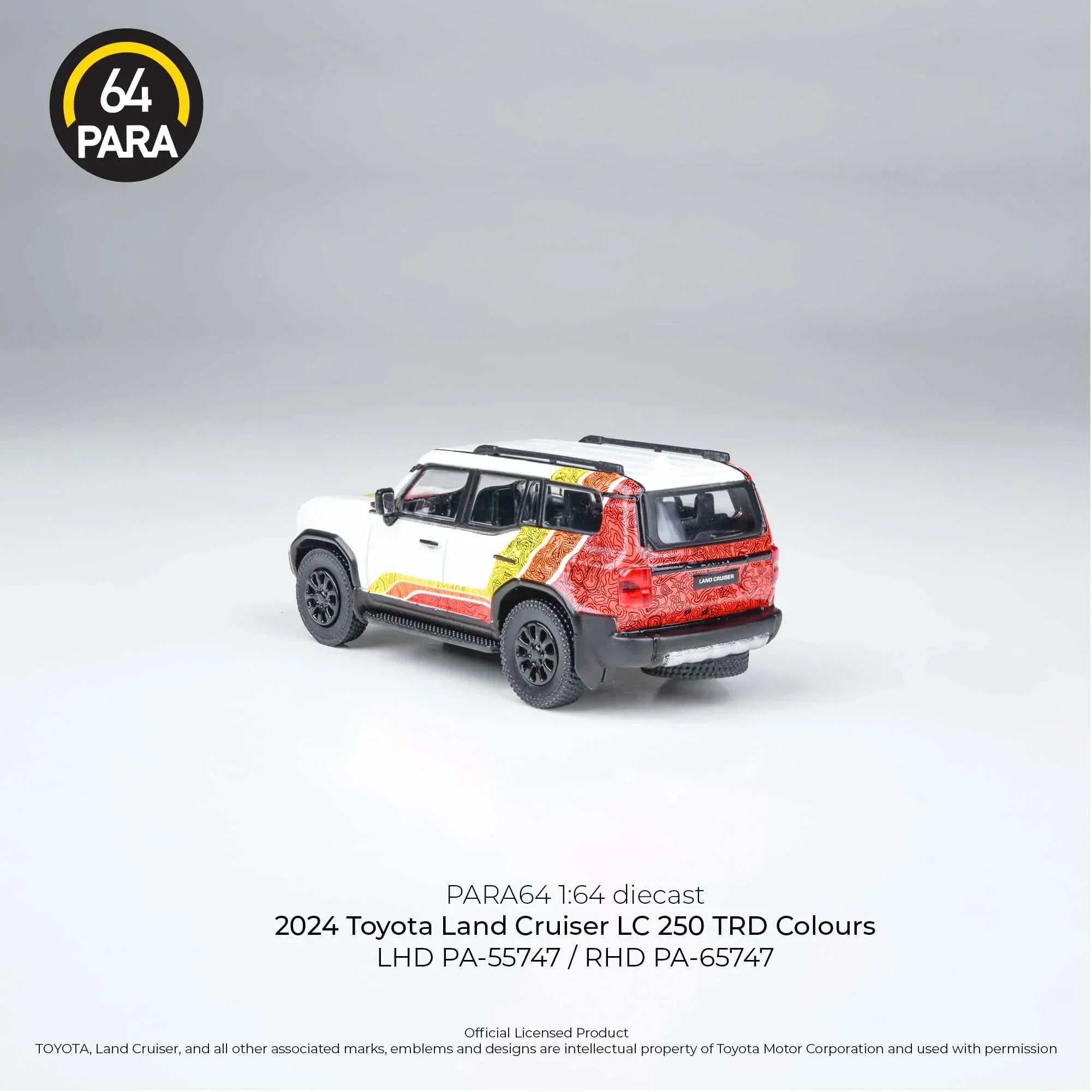 Premium scale diecast model car – Toyota Land Cruiser LC 250 2024, 1:64 Scale (White) Collectible