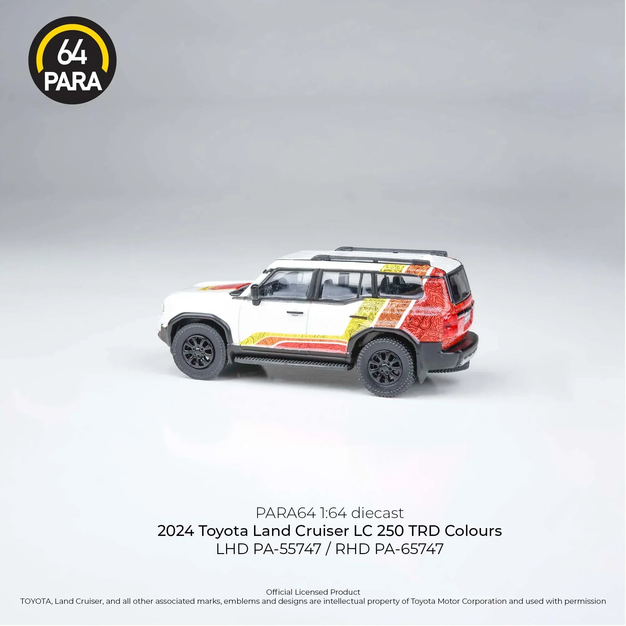 Premium scale diecast model car – Toyota Land Cruiser LC 250 2024, 1:64 Scale (White) Collectible
