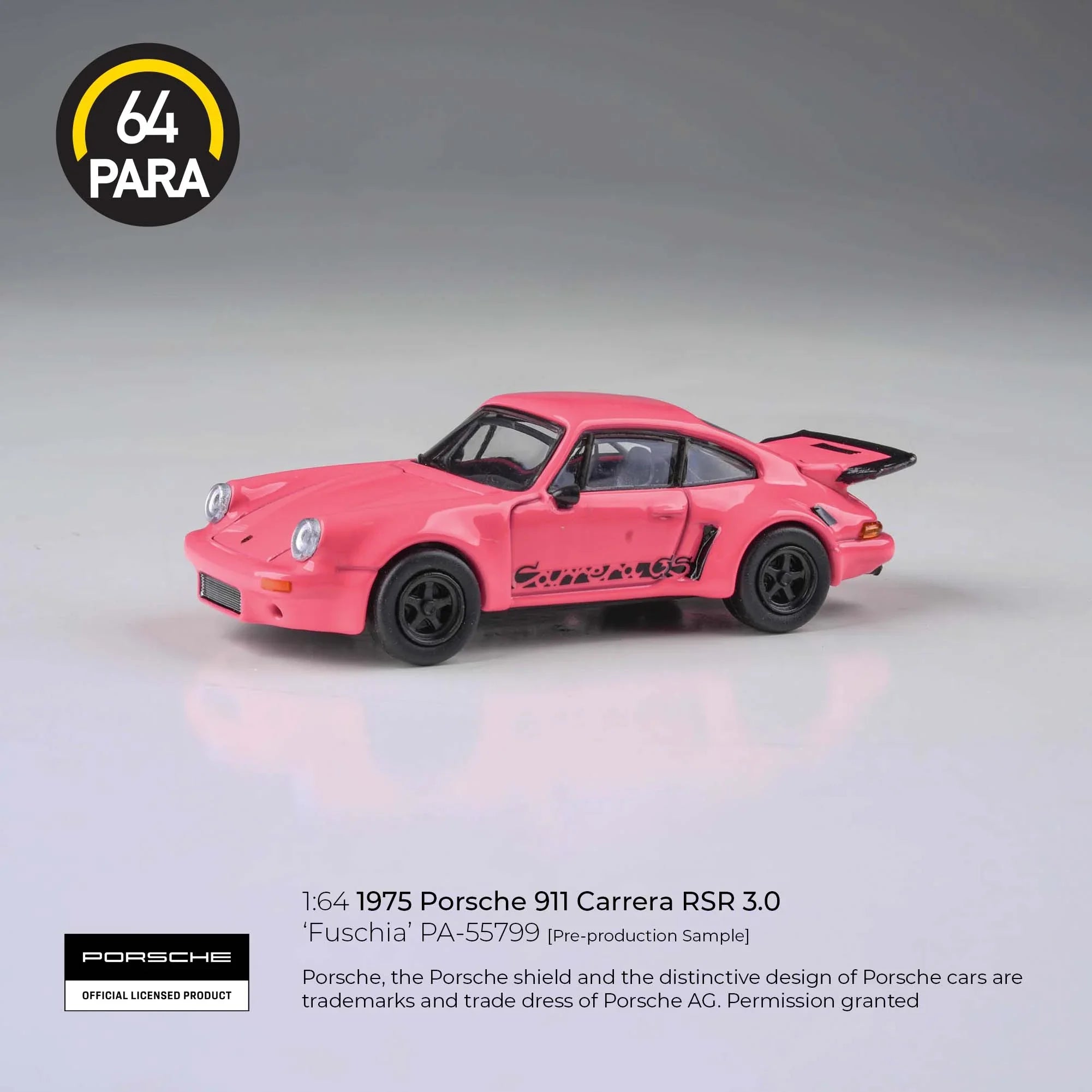 Premium scale diecast model car – *PRE-ORDER* Porsche 911 Carrera 3.0 RSR, 1:64 Scale (Pink) Collectible