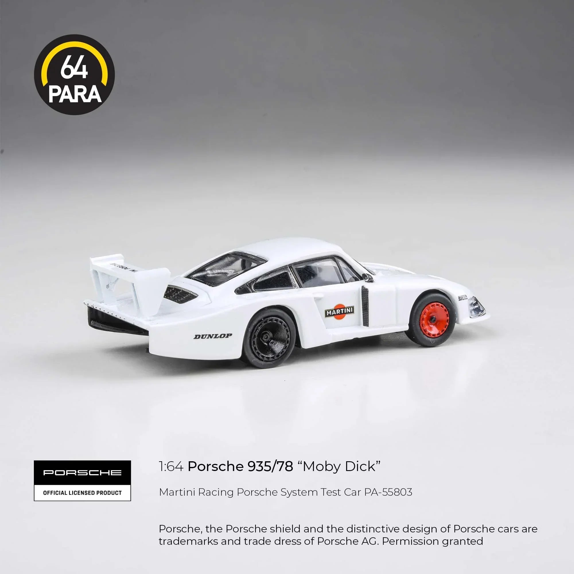 Premium scale diecast model car – Porsche 935/78 "Moby Dick", 1:64 Scale (White) Collectible