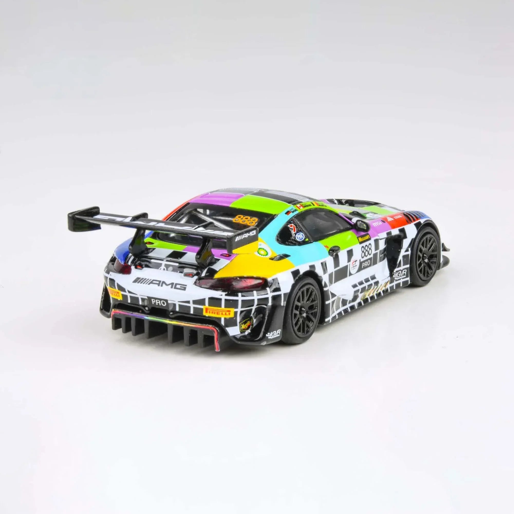 Premium scale diecast model car – Mercedes-AMG GT3 2025 Bathurst 12H GruppeM #888, 1:64 Scale (Multi Color) Collectible