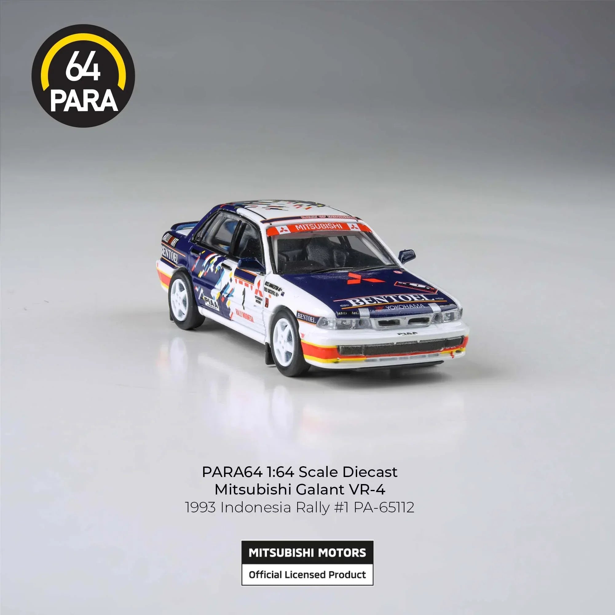 Premium scale diecast model car – *PRE-ORDER* Mitsubishi Galant VR-4 1993 Indonesian Rally, 1:64 Scale Collectible