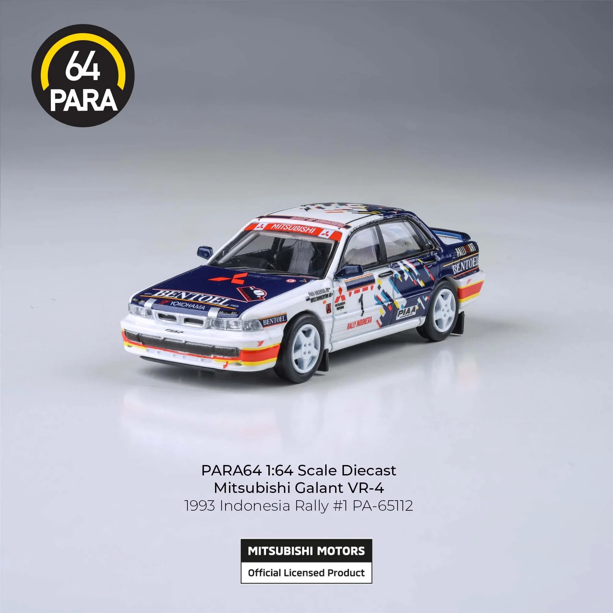 Premium scale diecast model car – *PRE-ORDER* Mitsubishi Galant VR-4 1993 Indonesian Rally, 1:64 Scale Collectible