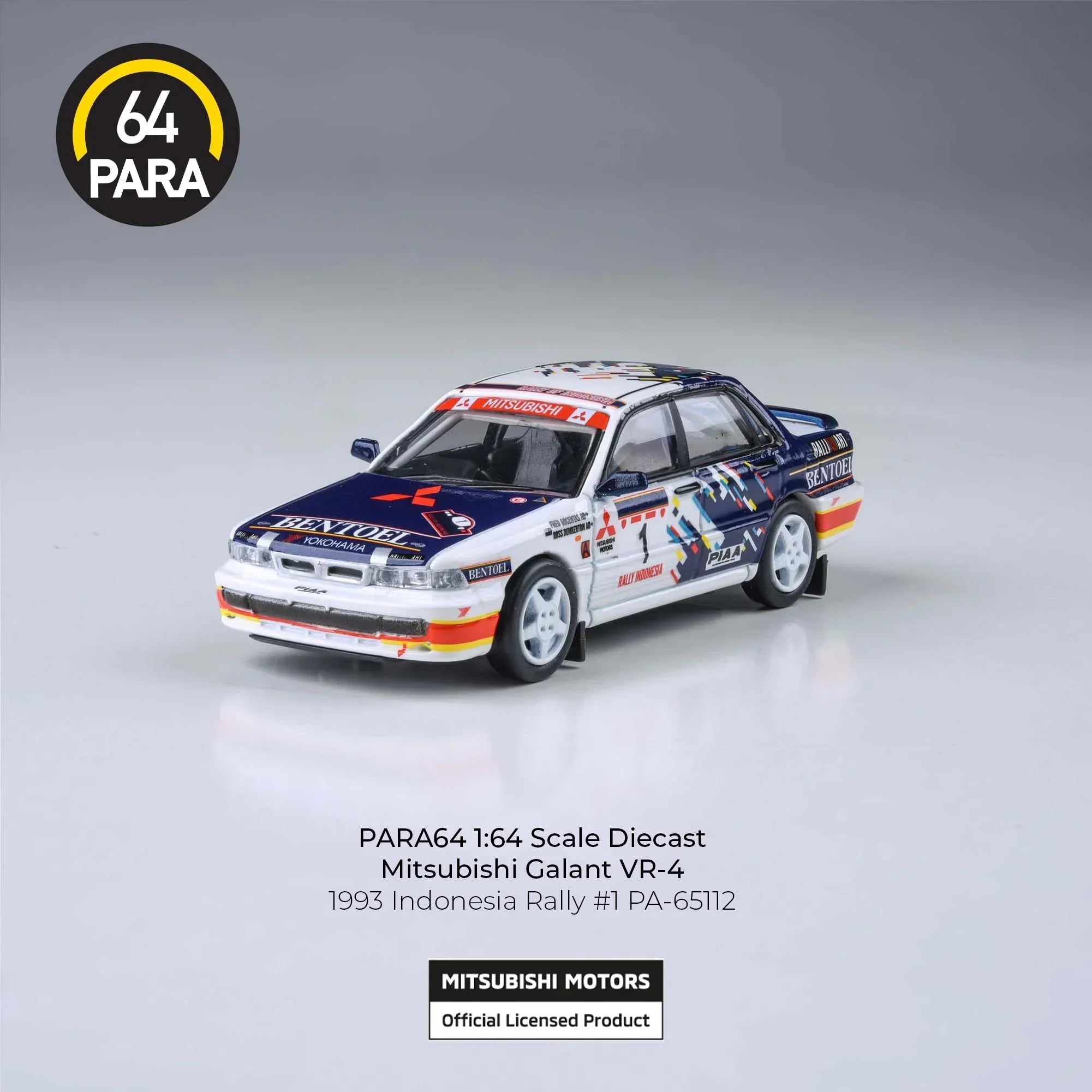 Premium scale diecast model car – *PRE-ORDER* Mitsubishi Galant VR-4 1993 Indonesian Rally, 1:64 Scale Collectible