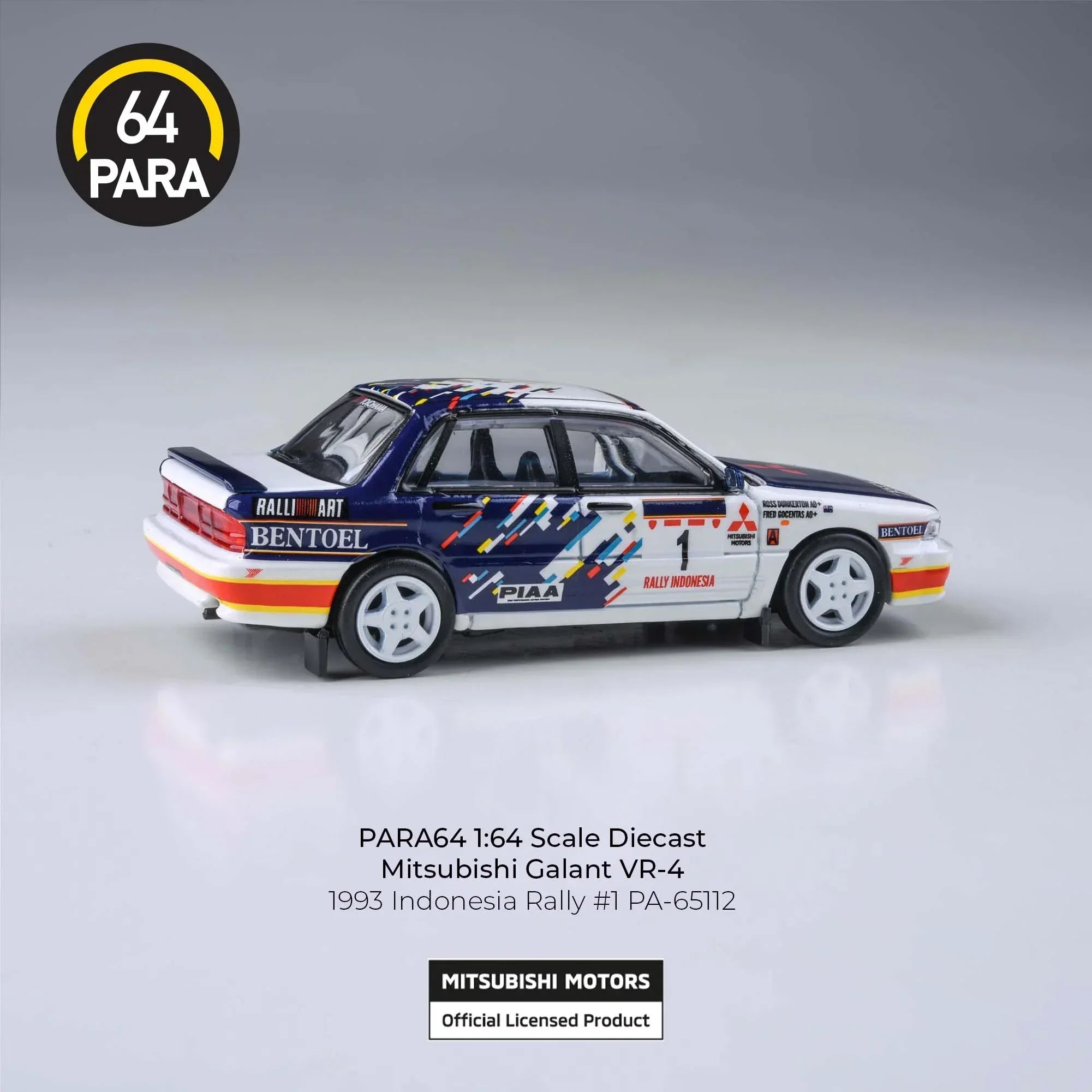 Premium scale diecast model car – *PRE-ORDER* Mitsubishi Galant VR-4 1993 Indonesian Rally, 1:64 Scale Collectible