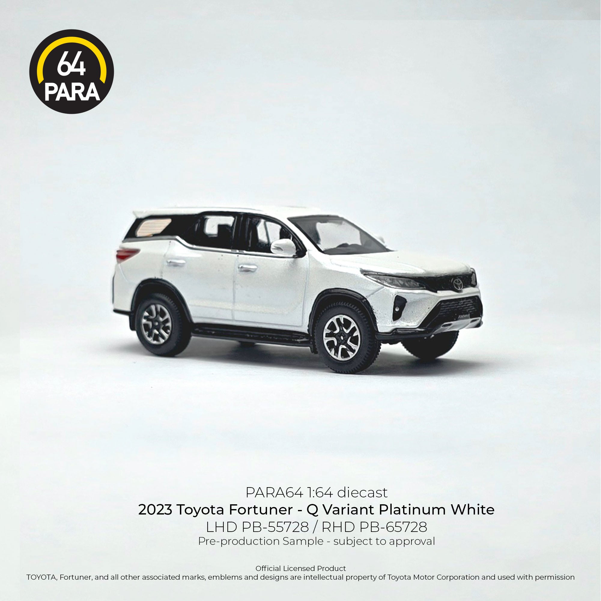 *PRE-ORDER* Toyota Fortuner - Q Variant Platinum 2023 (White)