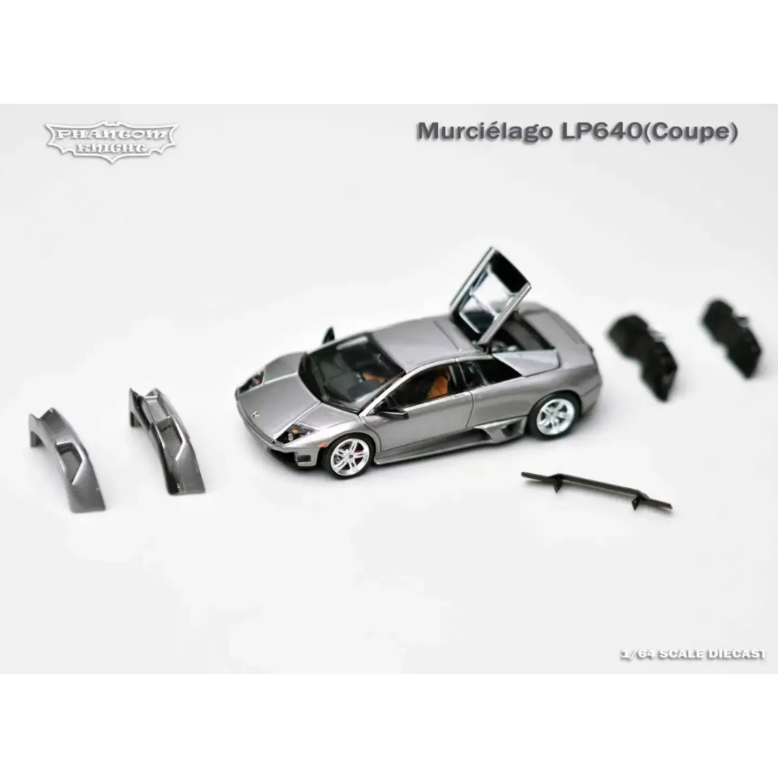 *PRE-ORDER* Murcielago LP640 Gun Metal Grey Roadster (Limited to 999pcs), 1:64 Scale