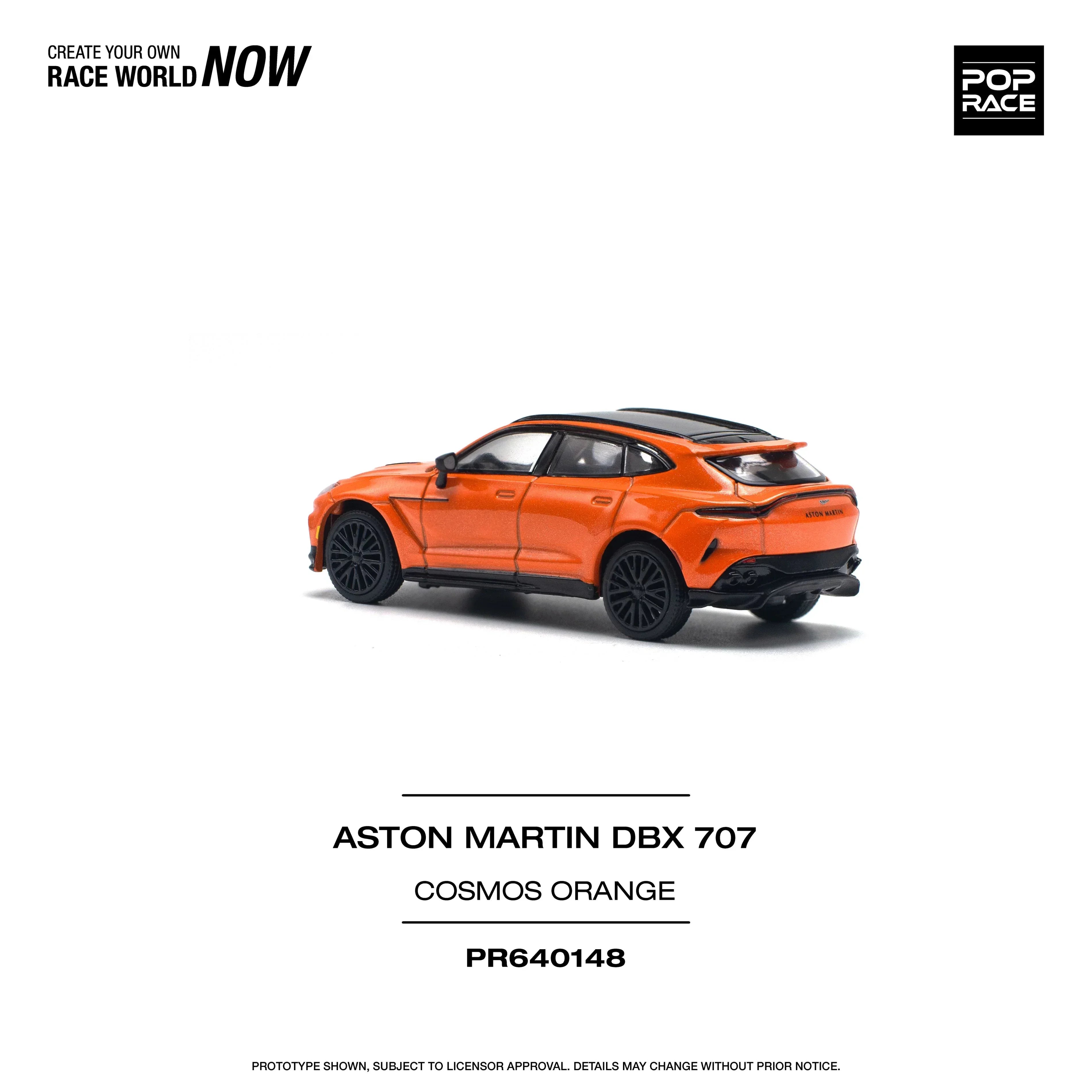 Premium scale diecast model car – Aston Martin DBX 707, 1:64 Scale (Orange) Collectible