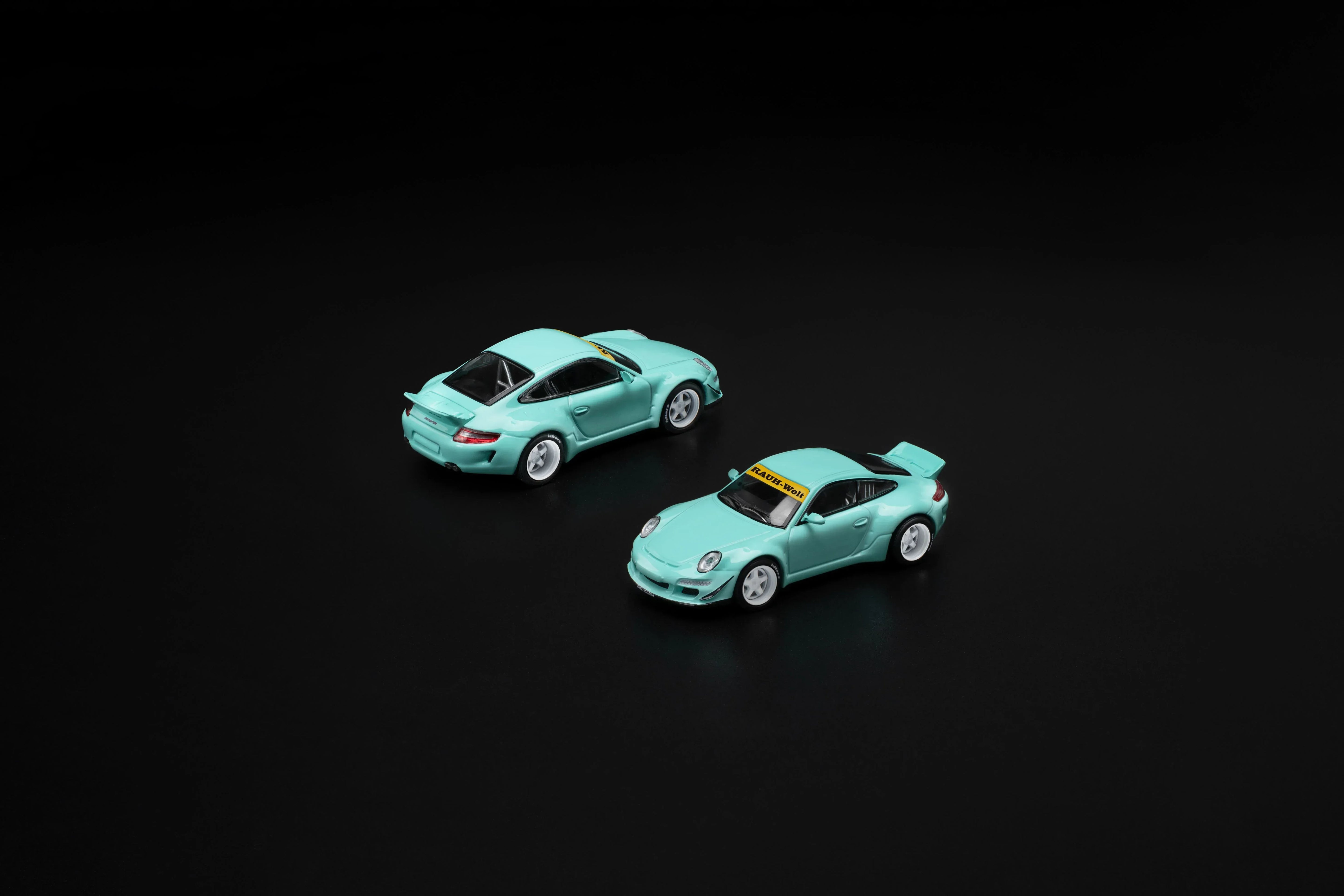Premium scale diecast model car – 997 RWB Tiffany, 1:64 Scale (Blue) Collectible