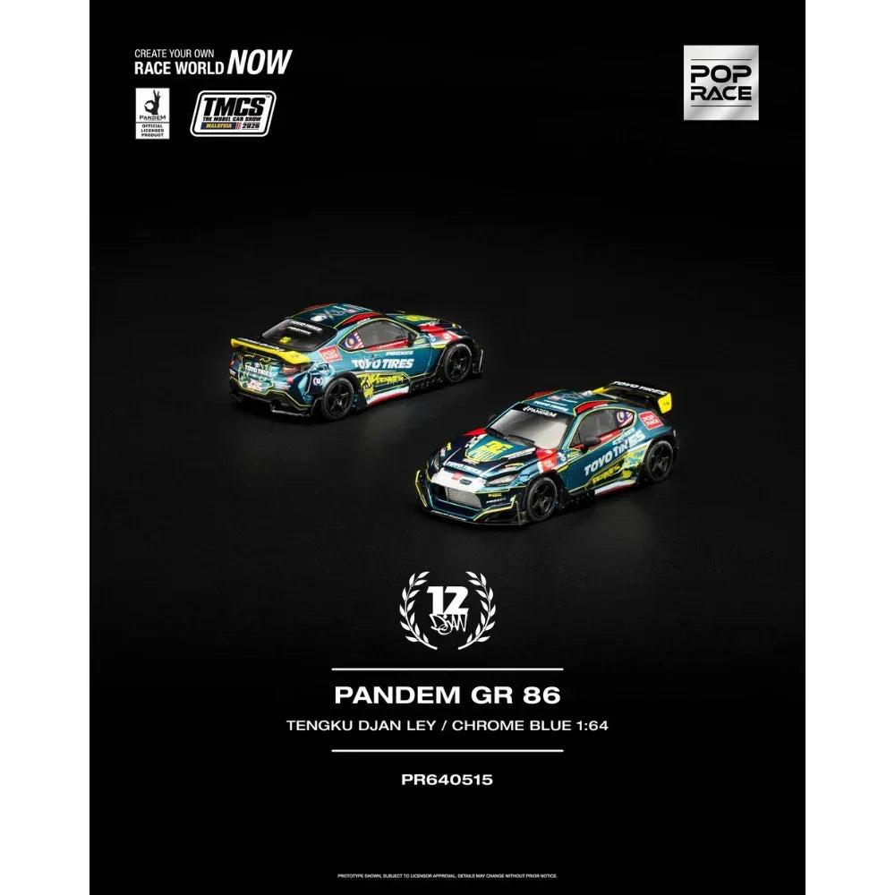 Premium scale diecast model car – *TMCS 2026* Pandem GR 86, 1:64 Scale Collectible