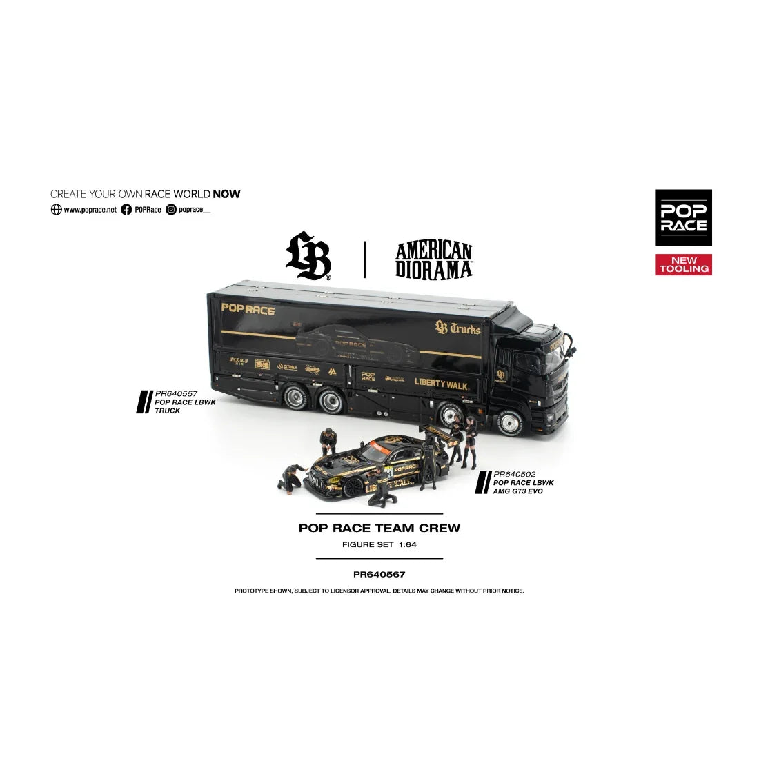 Premium scale diecast model car – *PRE-ORDER* Team Crew (6 Figures), 1:64 Scale Collectible