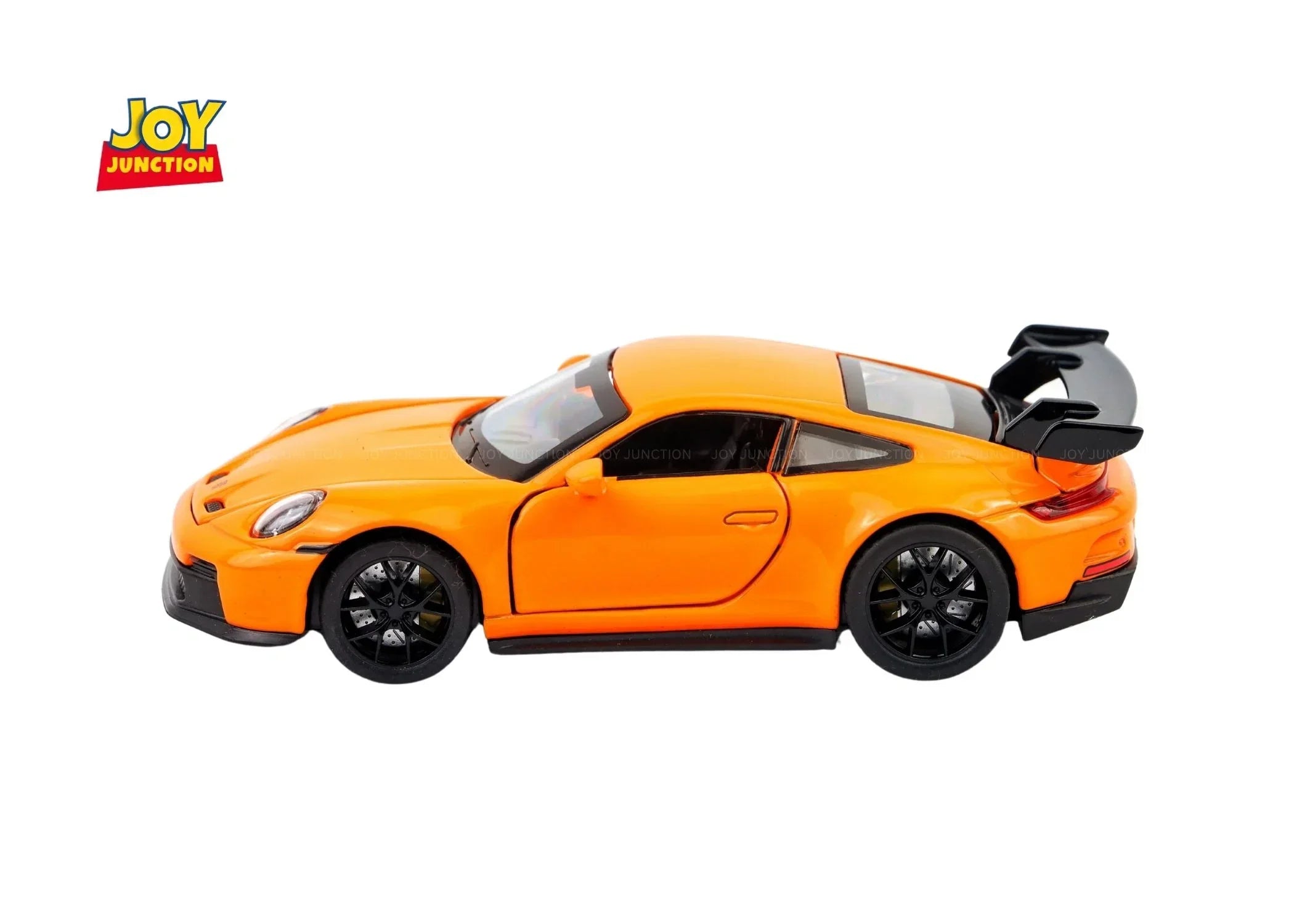 Premium scale diecast model car – Porche 911 GT2 Pullback Toy Car - Light, Sound with Openable Doors, 1:32 Scale (Orange) Collectible