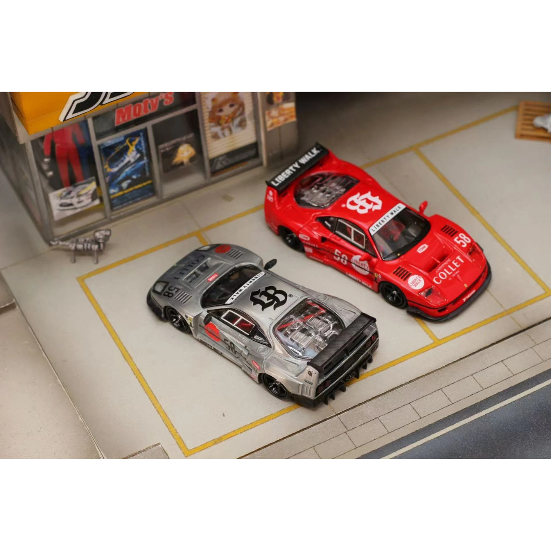 *PRE-ORDER* Liberty Walk F40 Raw #58, 1:64 Scale