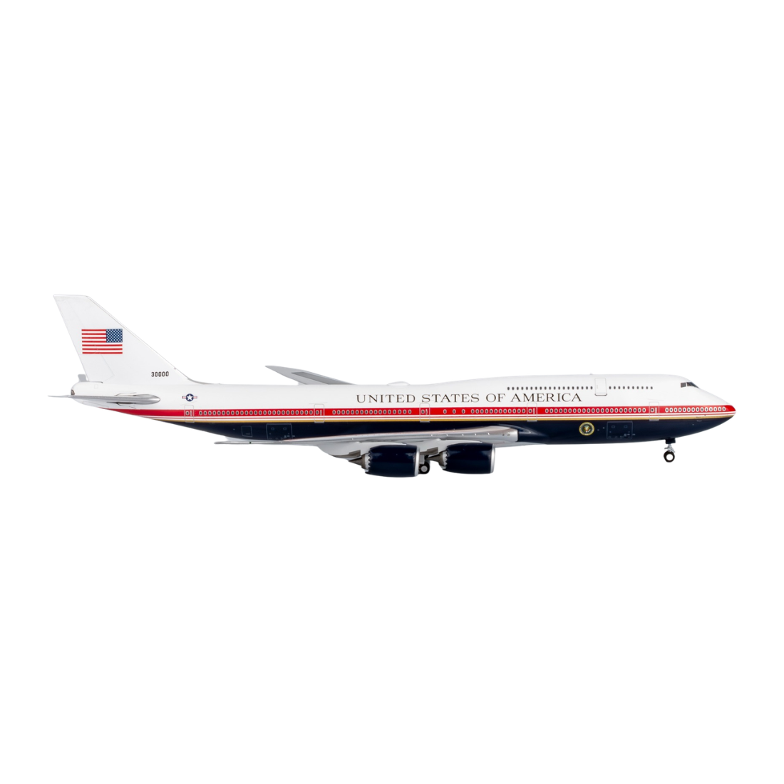 Premium scale diecast model car – United States of America VC-25B (747-8 BBJ), 1:400 Scale Collectible