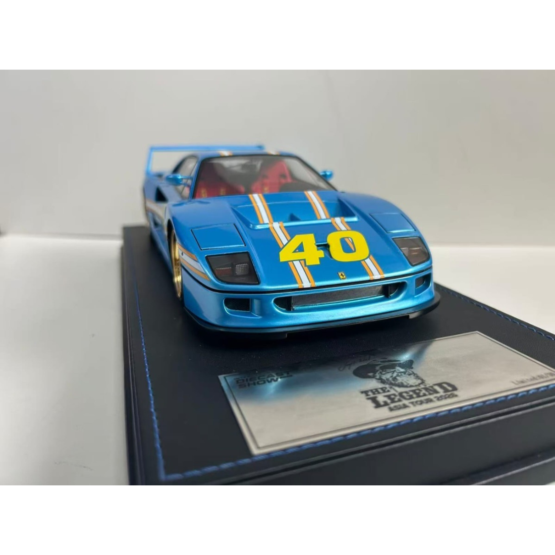 International Diecast Show The legend Asia Tour Ferrari F40 Resin (Limited to 30) 2026, 1:18 Scale (Blue)