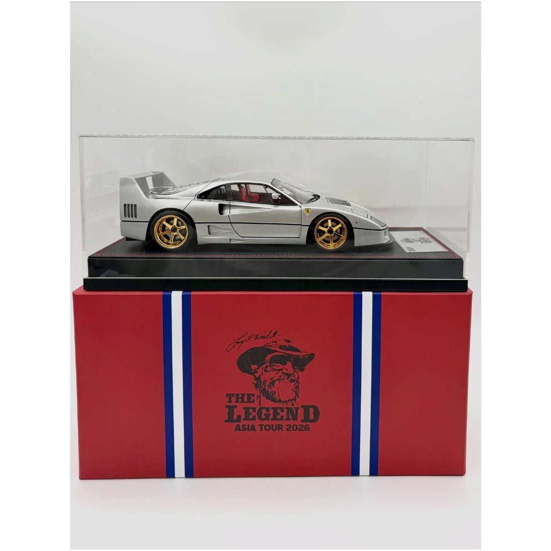 International Diecast Show The legend Asia Tour Ferrari F40 Resin (Limited to 30) 2026, 1:18 Scale (Silver)