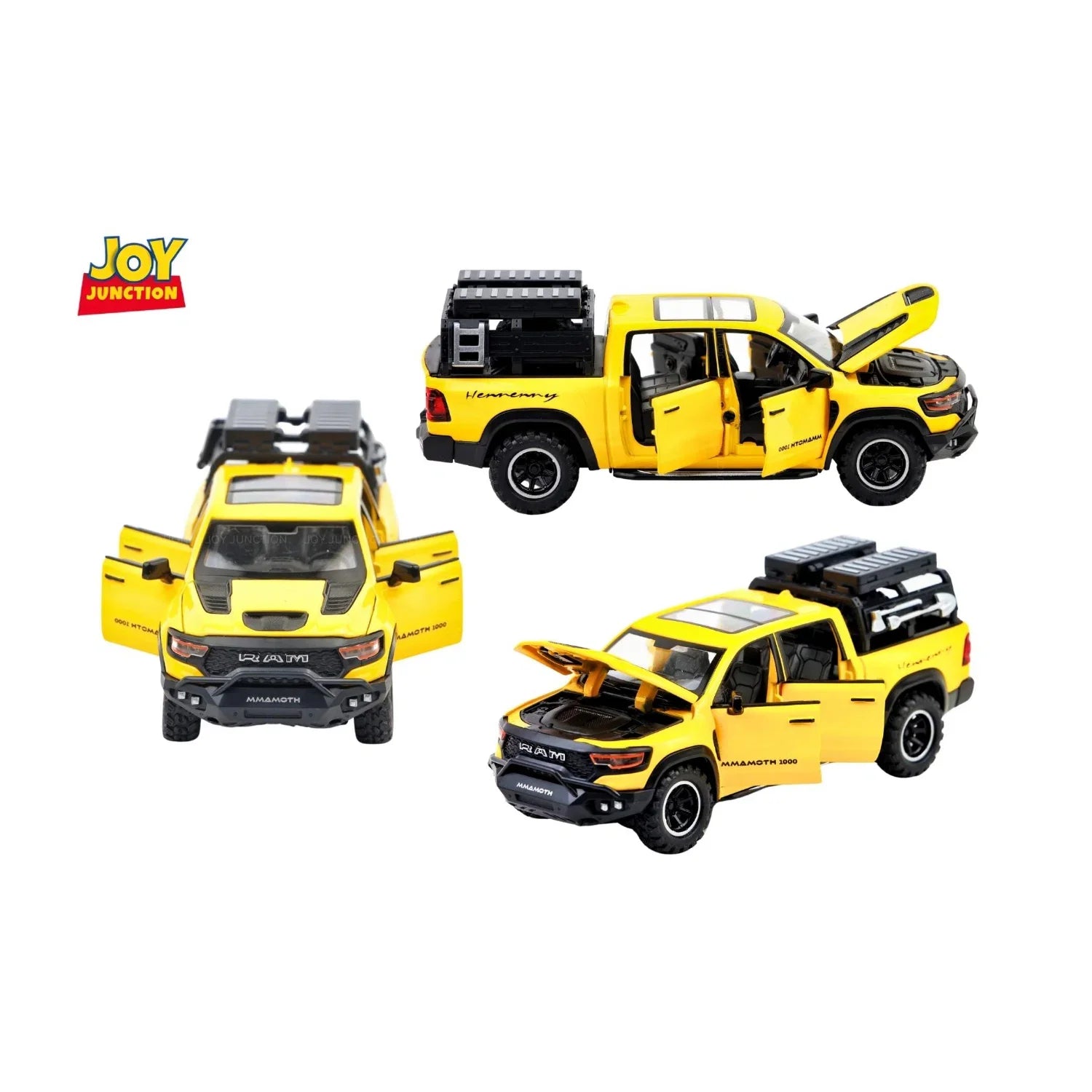 Ram Mamoth - Light, Sound with Openable Doors, 1:32 Scale (Yellow)