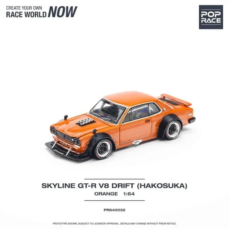 Premium scale diecast model car – Skyline GT-R V8 Drift (KENMERI), 1:64 Scale Collectible