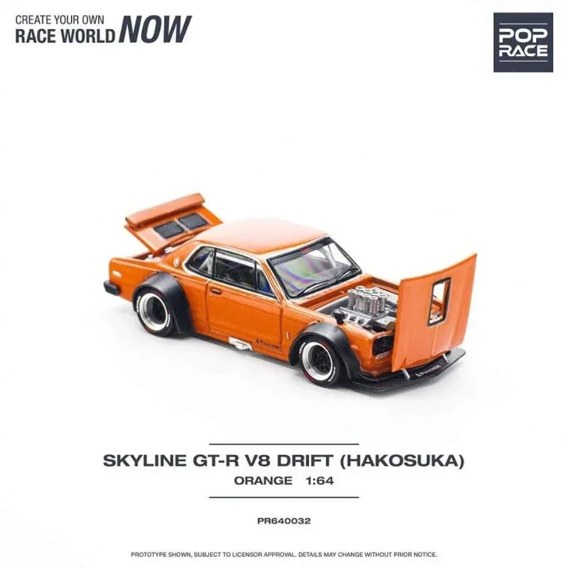 Premium scale diecast model car – Skyline GT-R V8 Drift (KENMERI), 1:64 Scale Collectible