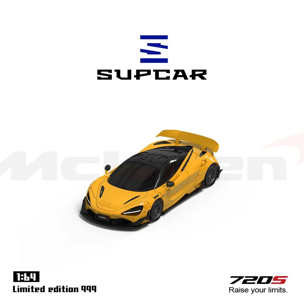 Premium scale diecast model car – *PRE-ORDER* SC - McLaren 720S(Limited Edition 999), 1:64 Scale (Yellow) Collectible