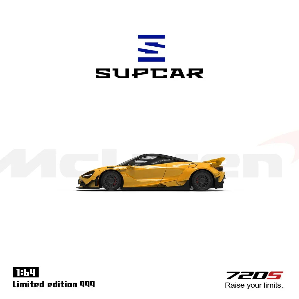 Premium scale diecast model car – *PRE-ORDER* SC - McLaren 720S(Limited Edition 999), 1:64 Scale (Yellow) Collectible