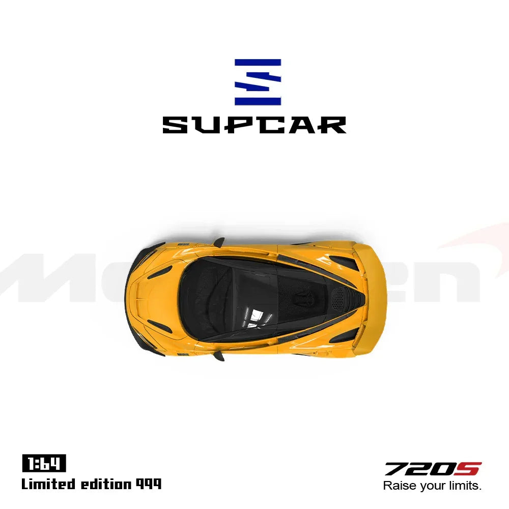 Premium scale diecast model car – *PRE-ORDER* SC - McLaren 720S(Limited Edition 999), 1:64 Scale (Yellow) Collectible