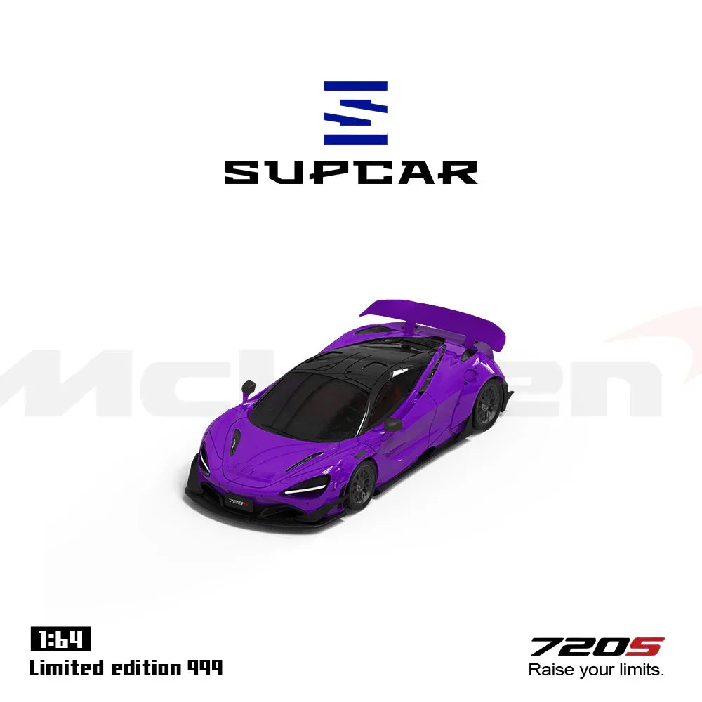 Premium scale diecast model car – *PRE-ORDER* SC - McLaren 720S(Limited Edition 999), 1:64 Scale (Purple) Collectible