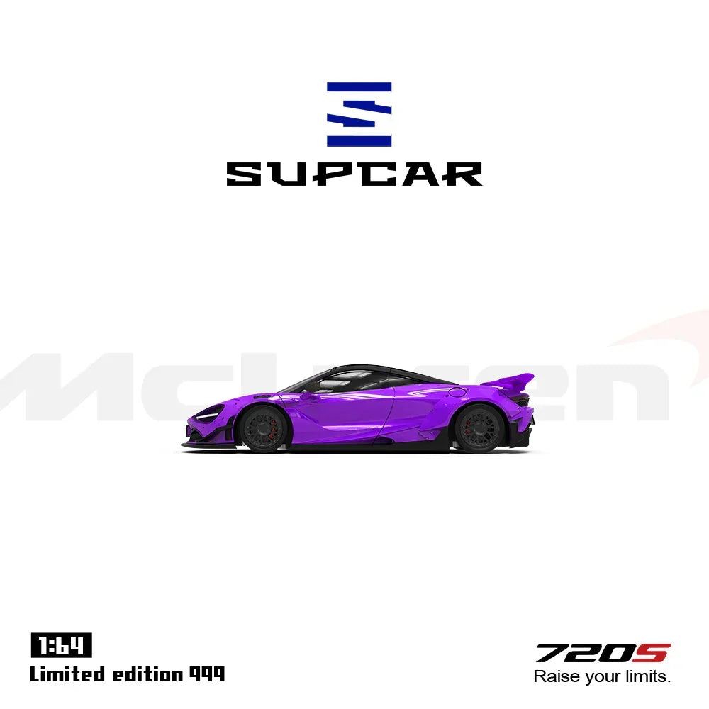 Premium scale diecast model car – *PRE-ORDER* SC - McLaren 720S(Limited Edition 999), 1:64 Scale (Purple) Collectible