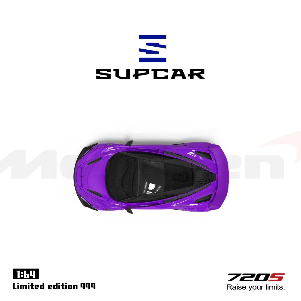 Premium scale diecast model car – *PRE-ORDER* SC - McLaren 720S(Limited Edition 999), 1:64 Scale (Purple) Collectible