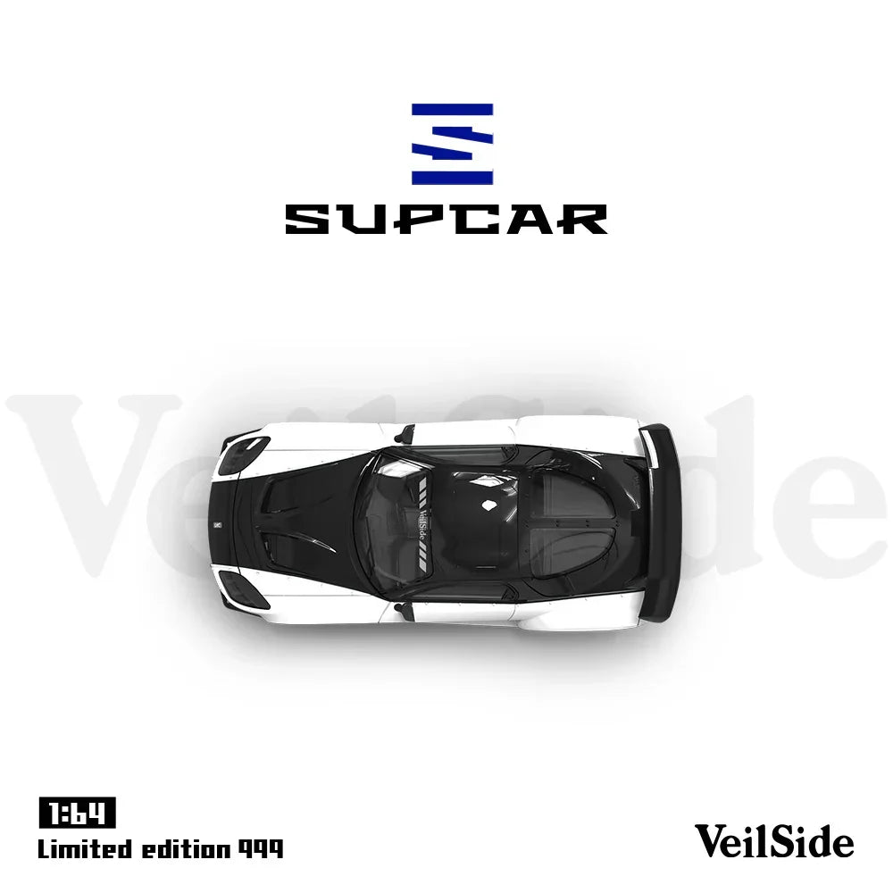 Premium scale diecast model car – *PRE-ORDER* SC-RX-7 Veilside 60(Limited Edition 999), 1:64 Scale (White) Collectible