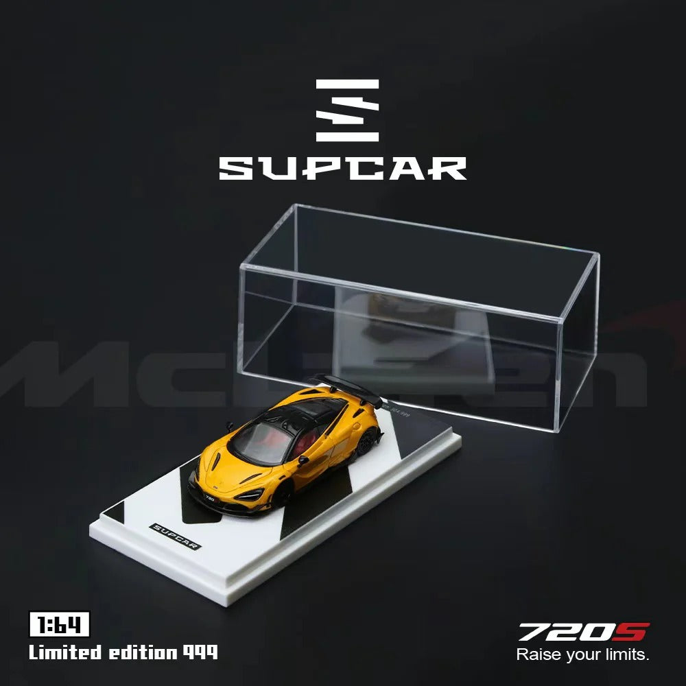 SupCar McLaren 720S alloy car model, 1:64 Scale (Yellow)