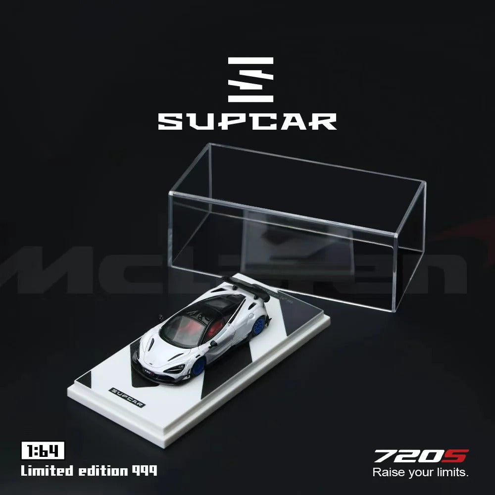 SupCar McLaren 720S alloy car model, 1:64 Scale (White)